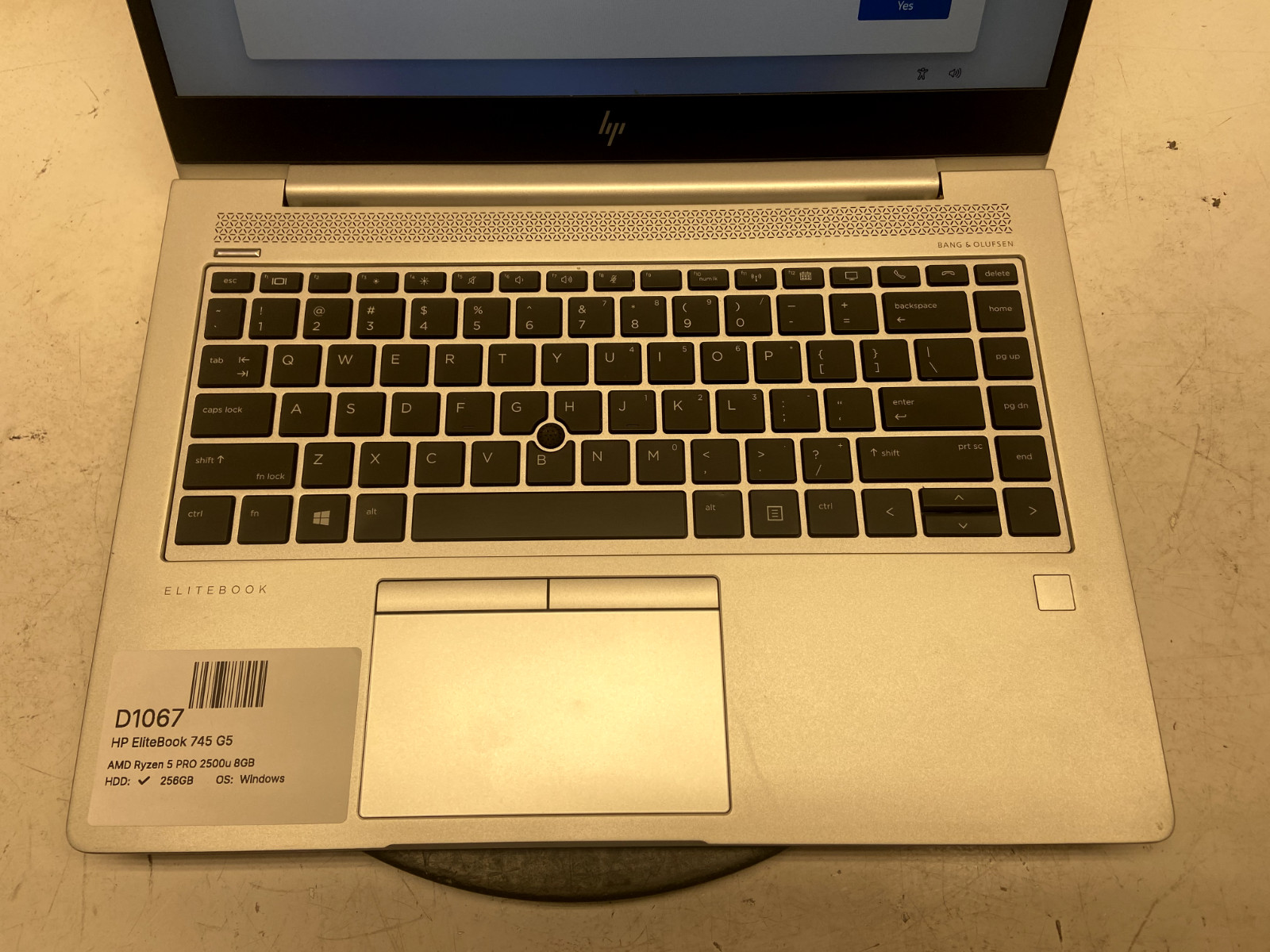 HP EliteBook 745 G5 AMD Ryzen 5 PRO 2500u 8GB 256GB SSD Windows 11