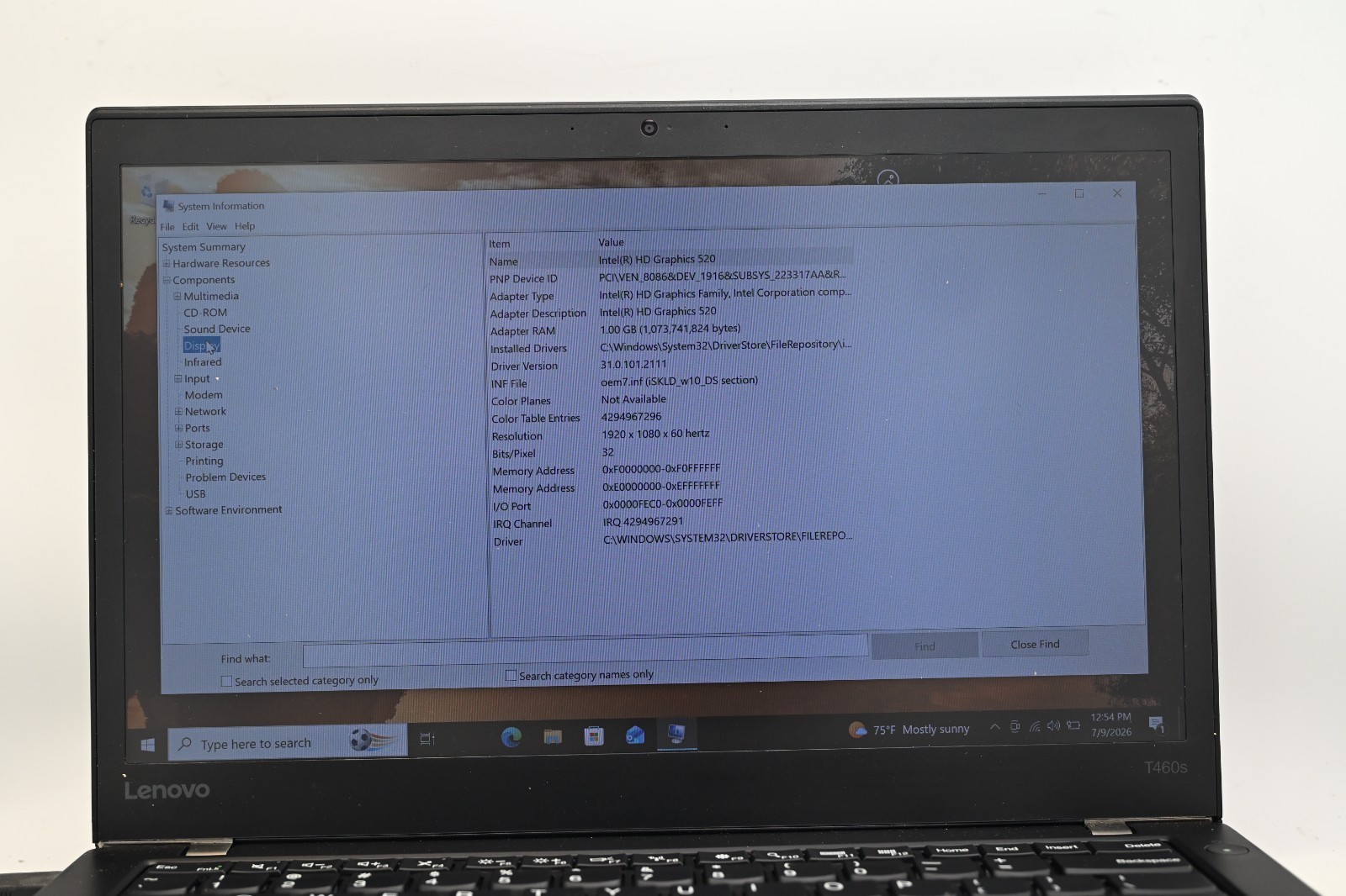 Lenovo Thinkpad T460s i5-6200u 2.3GHz 8GB RAM 128GB SSD