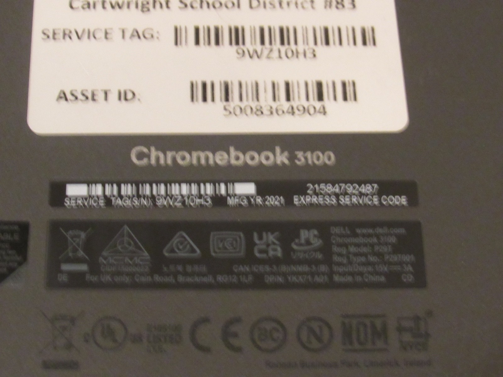 Lot of 3 Dell Chromebook 3100 & 3 Dell Chromebook 3100 2-in-1 for Parts, Repair