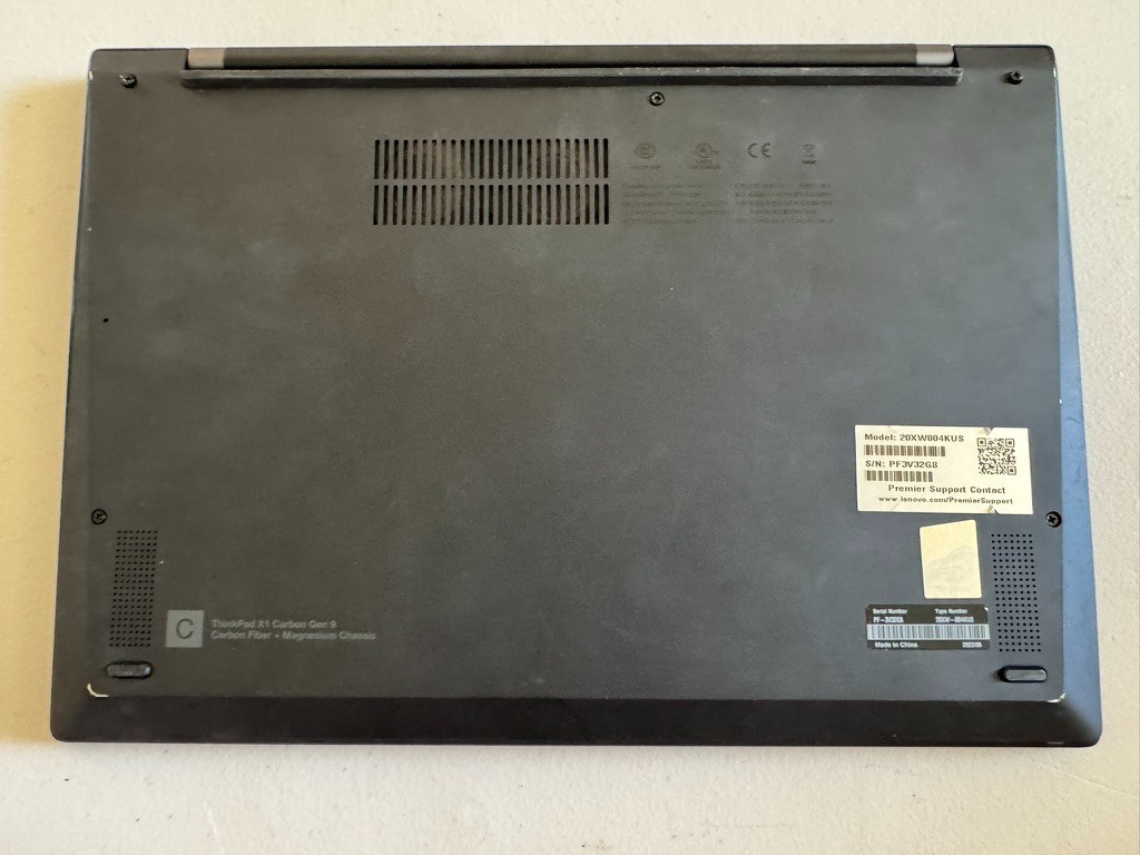 Lenovo ThinkPad X1 Carbon Gen 9 Laptop Intel Core i5-1135G7 16GB RAM – No SSD