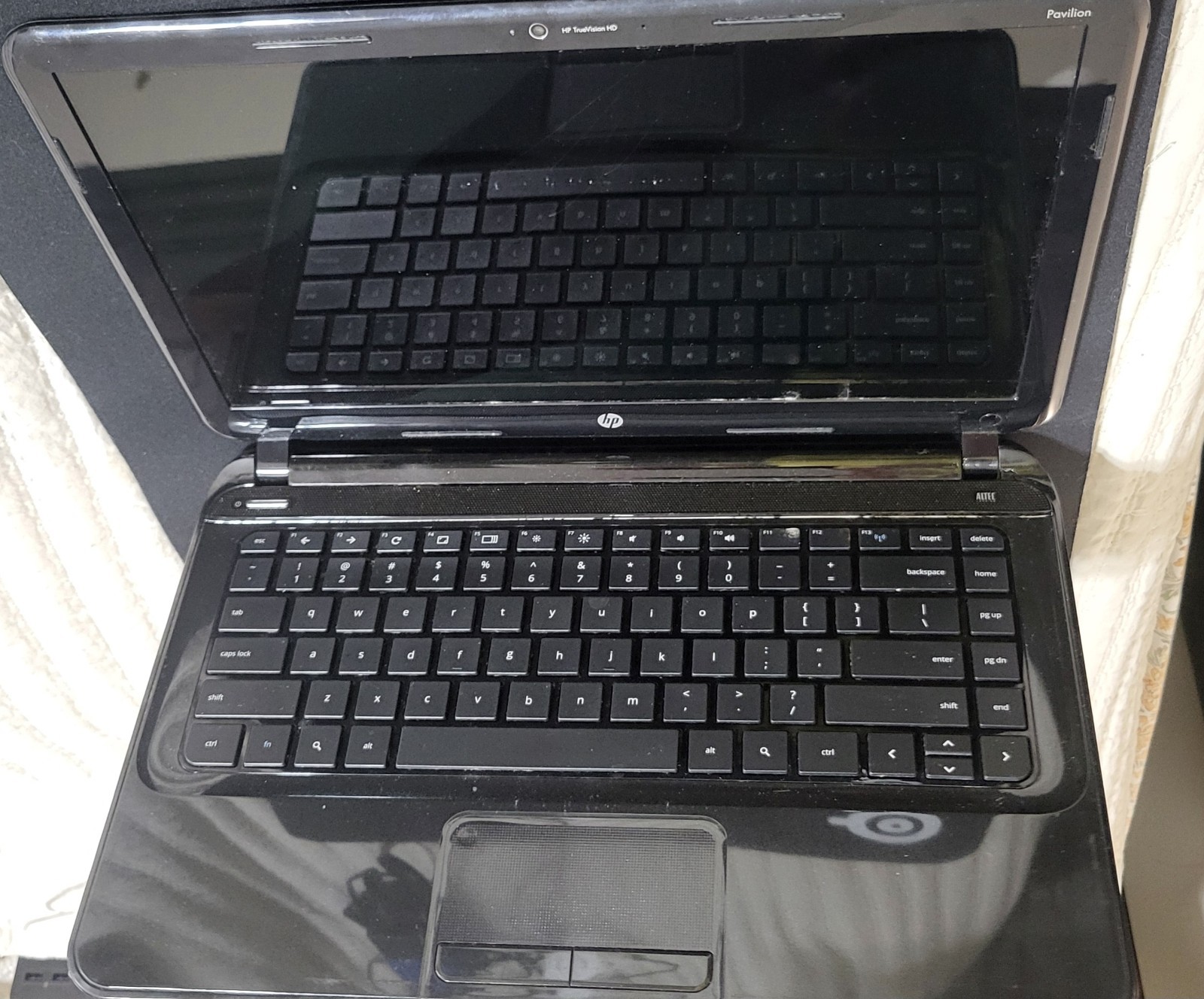 Damaged laptops, unknown condition. storage unit find. 3 Chromebooks, 2 laptops.