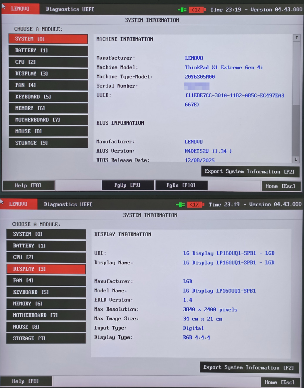 Lenovo ThinkPad X1 Extreme Gen 4 i7-11850H 16″ 4K 3840×2400 16GB NVIDIA RTX 3050