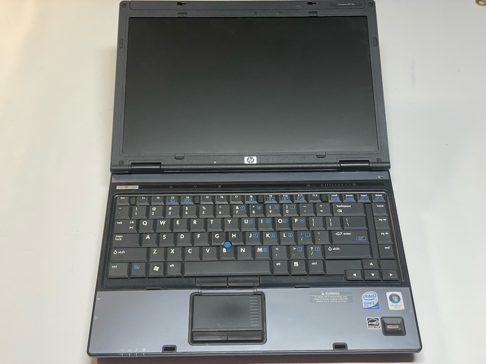 HP Compaq 6910p Laptop 14″ Display Intel C2D 2.2GHz 2GB RAM NO HDD/OS/Charger