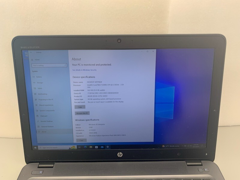 HP M6G49AV ZBook 15u G3 i7 16GB 500GB SSD + 500GB HDD 15.6″ Windows 10 Enterpris