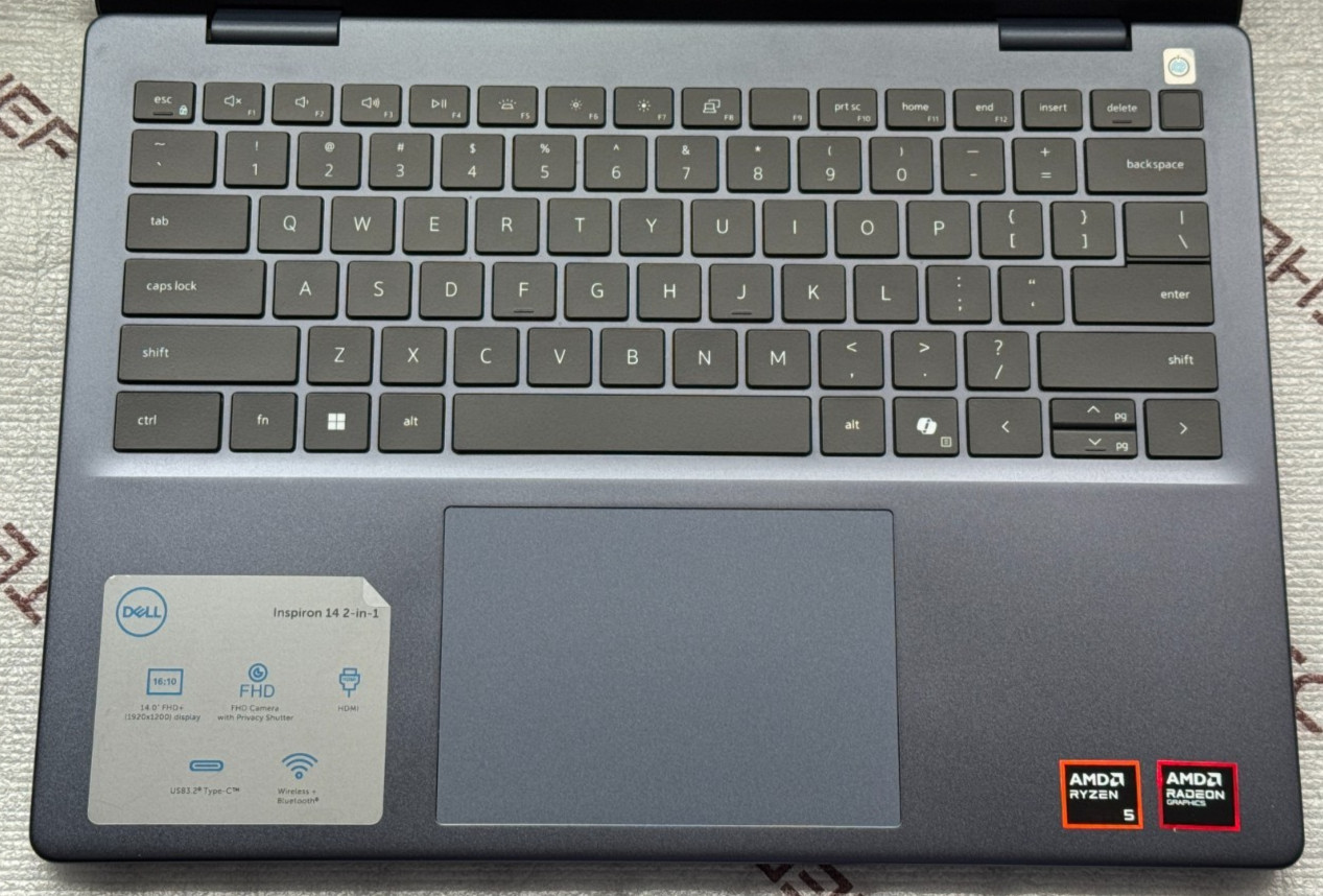 Dell Inspiron 7445 14″ 2K 2-in-1 Touch Laptop Ryzen 5 8640HS 8GB RAM 512GB SSD