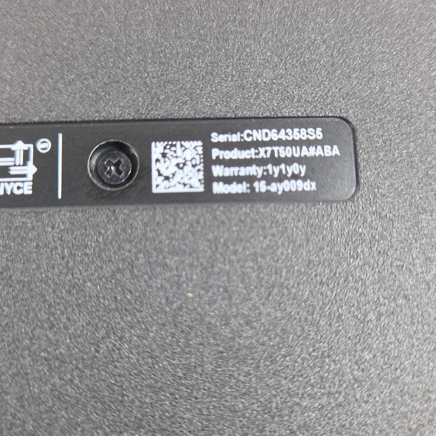 Broken HP NoteBook 15-AY009DX 15.6″ i3-6100U 2.3GHz 6GB RAM 1TB SSD Read