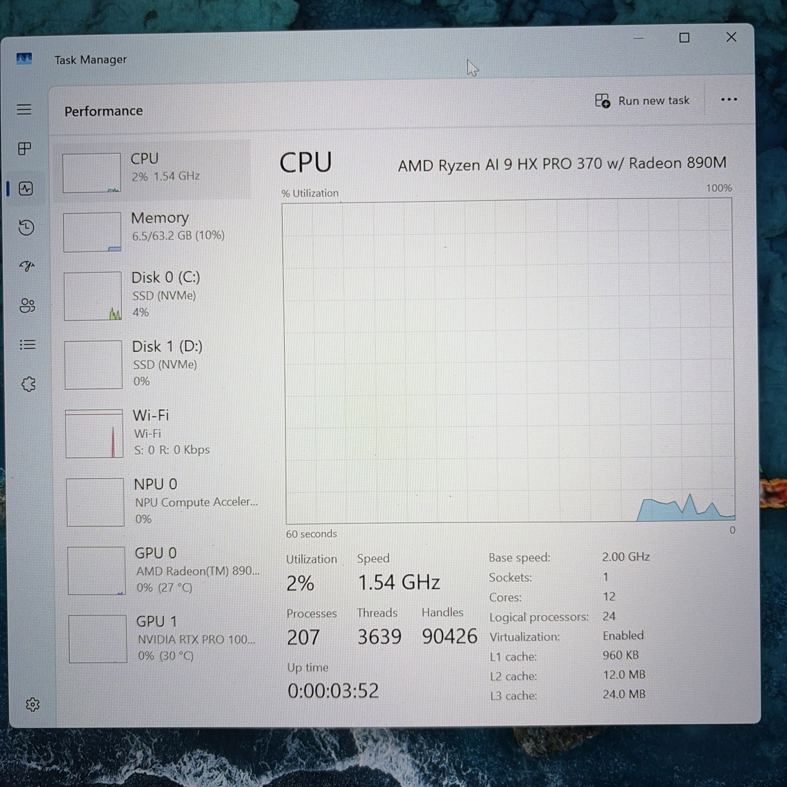 Dell Pro Max MC16255 16″QHD+ 120Hz AMD AI 9 HX Pro 370 64GB 1tb Rtx 1000