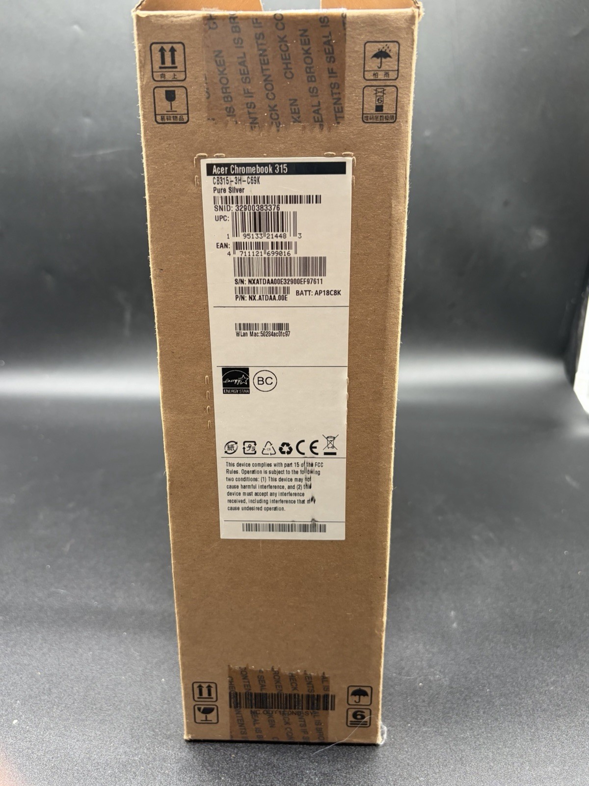 Acer Chromebook 315 15.6″ HD, Intel Celeron N4020, 4GB, 64GB eMMC, Chrome OS