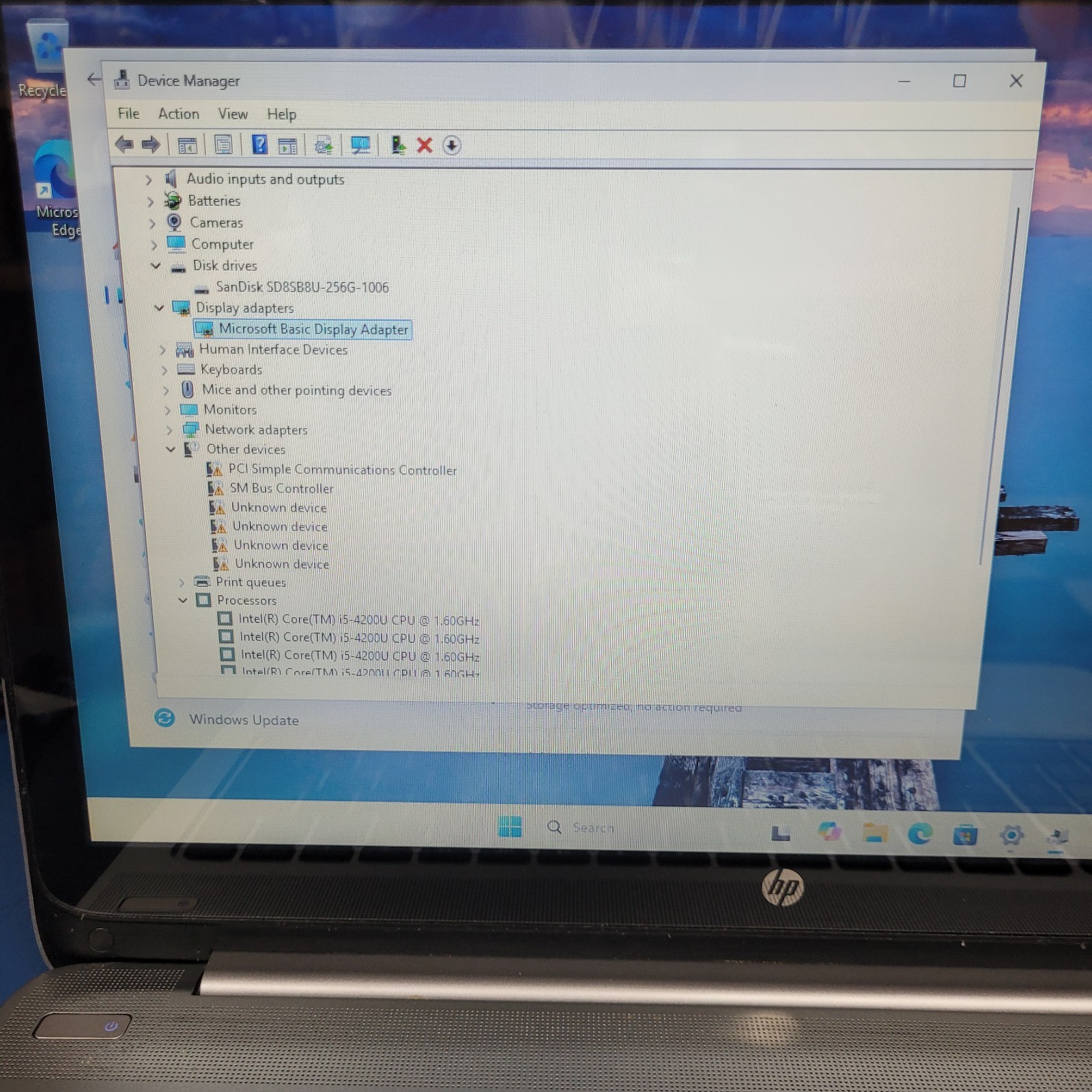 HP ENVY M6-K015DX / Intel i5-4200u @1.60GHz /8 GB RAM/ 256 GB SSD WINDOWS 11