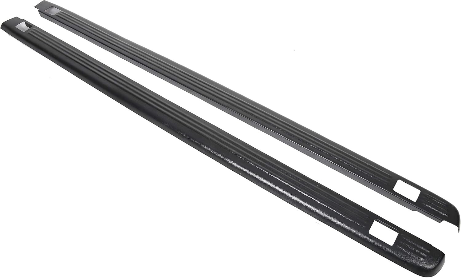 99-06 Chevy Silverado GMC Sierra 6’6″ Bed Rail Caps Pair Black Covers 72-01151