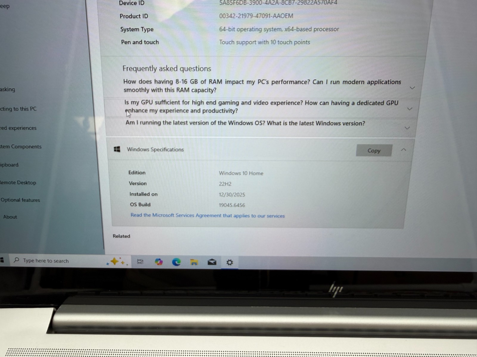 HP Envy Laptop 17m-ch1013dx 17.3″ 512 GB SSD 12 GB RAM i7-1195G7 Windows 10 Home