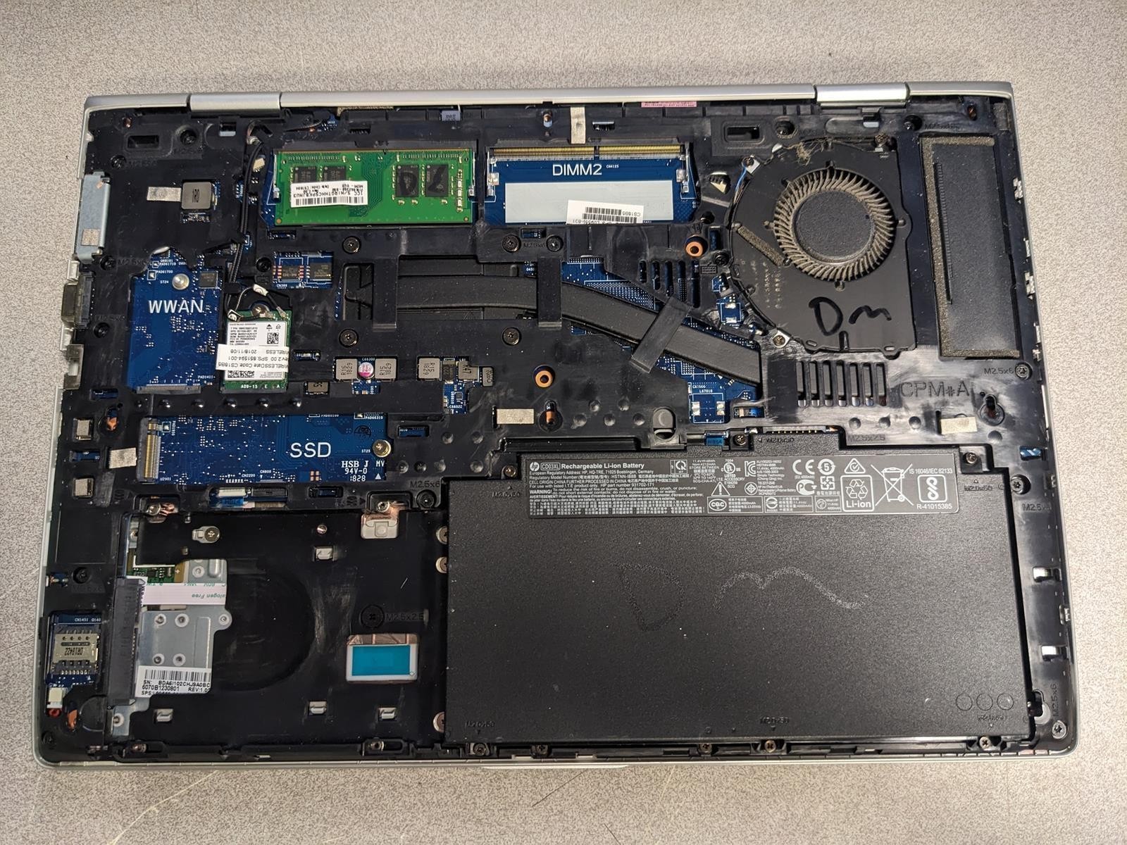 HP PROBOOK 640 G4 i5-8350U @ 1.70GHz, 8GB RAM, NO HDD/OS