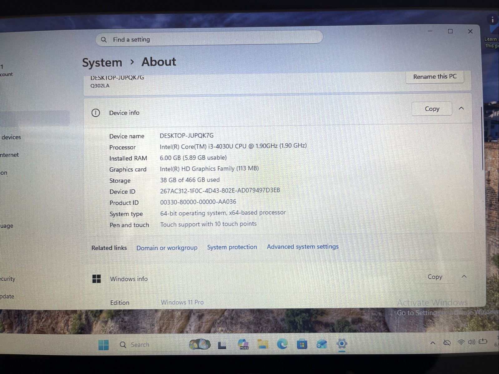 ASUS Q302L 13.3″ Intel Core i3-520U Win10 Home 500GB HDD 6GB RAM