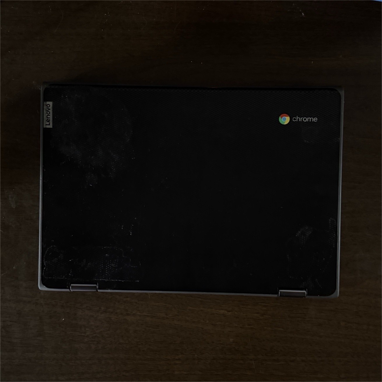 Laptop Lenovo Chromebook Convertible 2-in-1 Intel Touchscreen Black Chrome OS