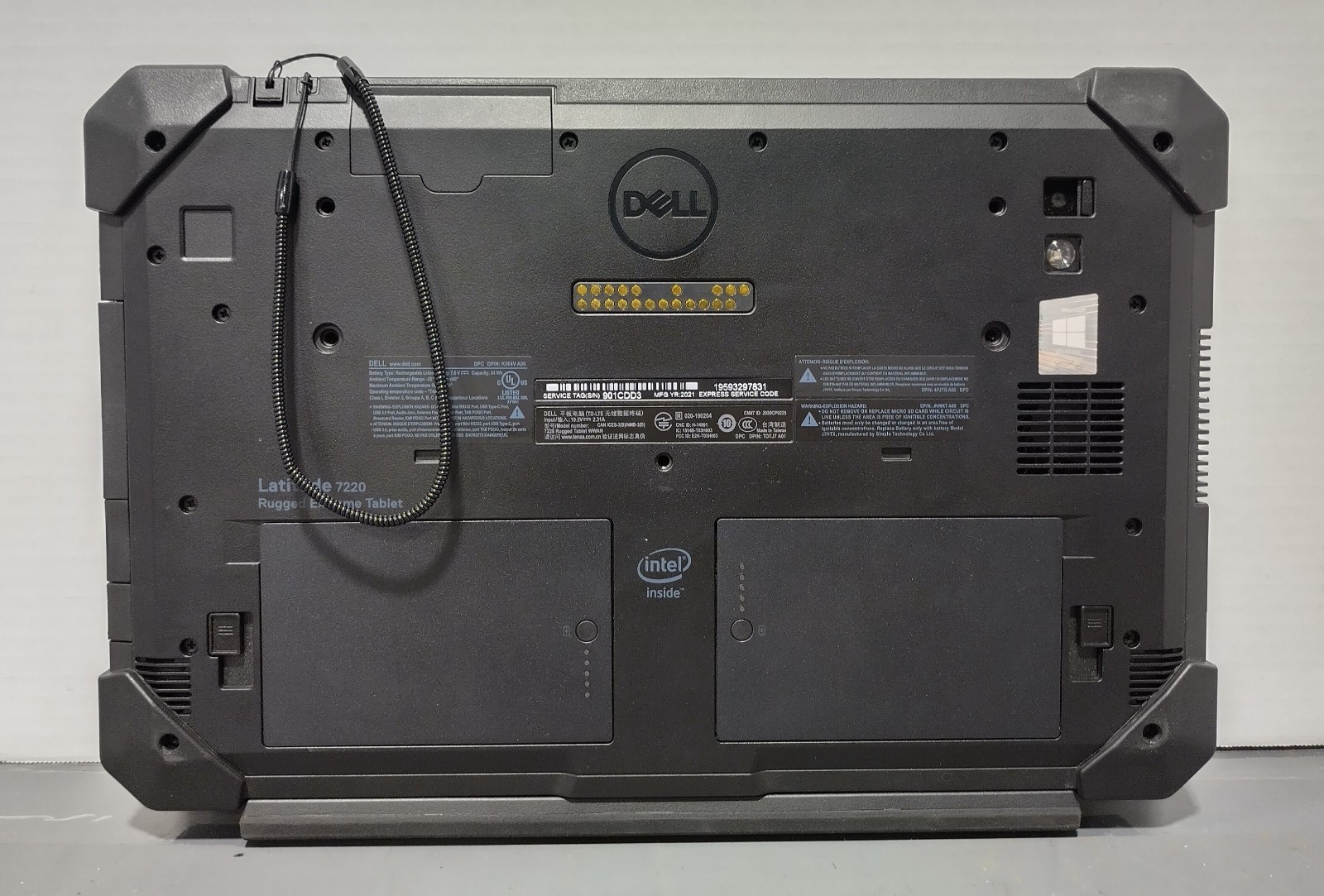 Dell Latitude 7220 Rugged Extreme Tablet w/Keyboard i7-8665U 512GB 16GB No OS