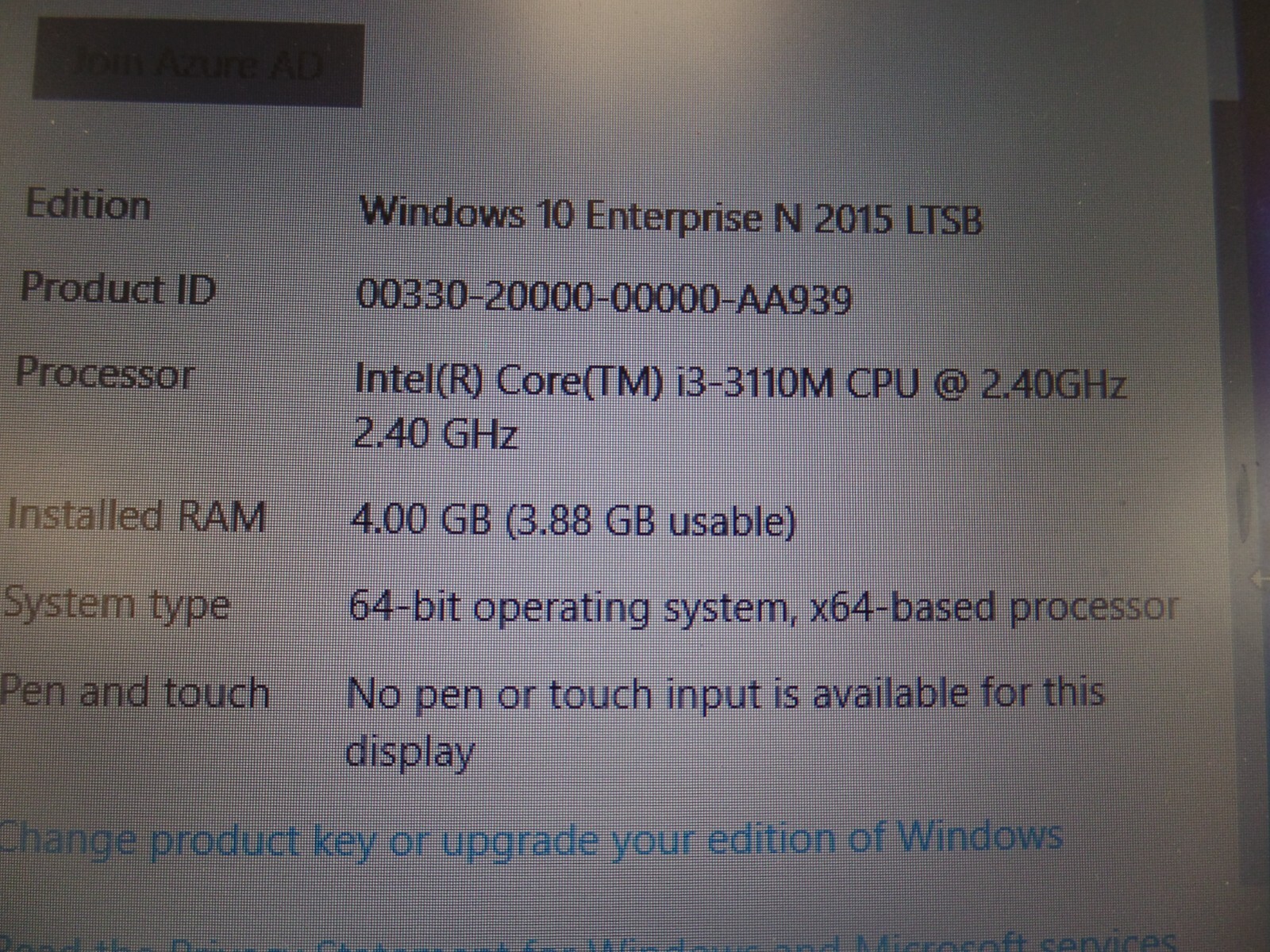 HP PROBOOK 4540S INTEL CORE I3-3110M 2.40GHz 4GB RAM 250GB SSD