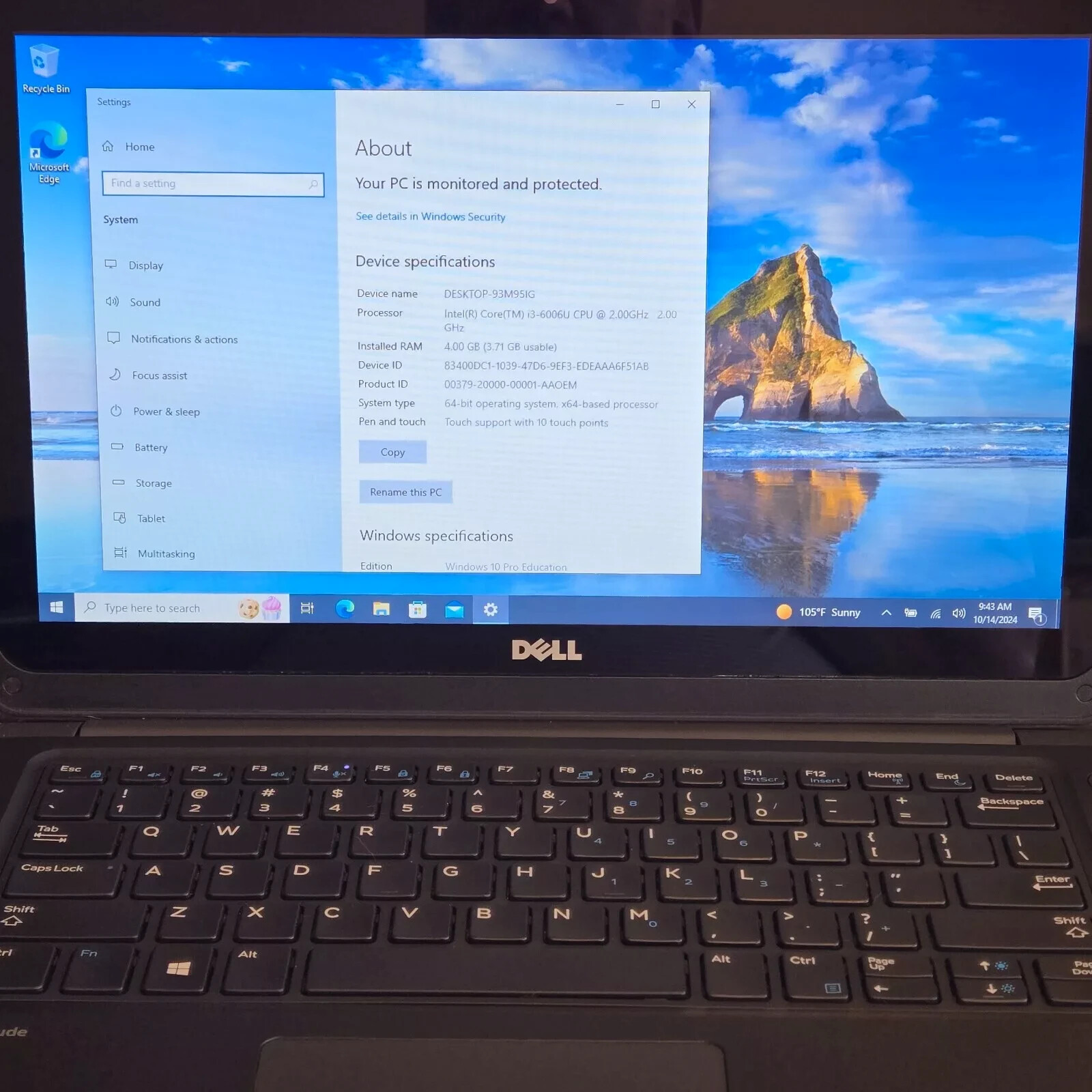 Dell Latitude 3380 13.3” intel Core i3-7020U @ 2.30GHz 16GB RAM 256GB SSD