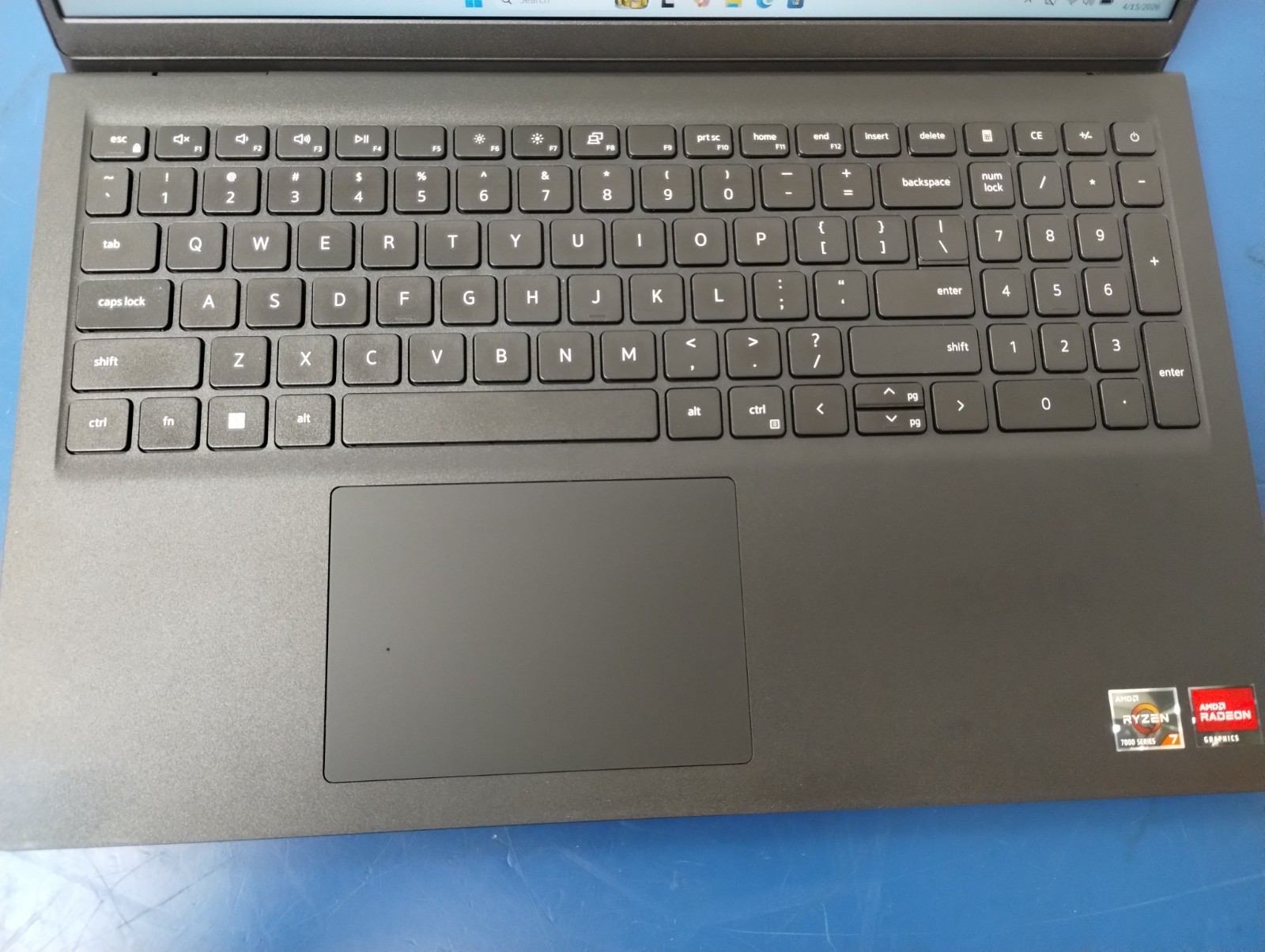 DELL 15 DC15255 G8MK9, AMD Ryzen 7 7730U, 2.00 GHz, 16 GB RAM, 512 GB NVMe SSD