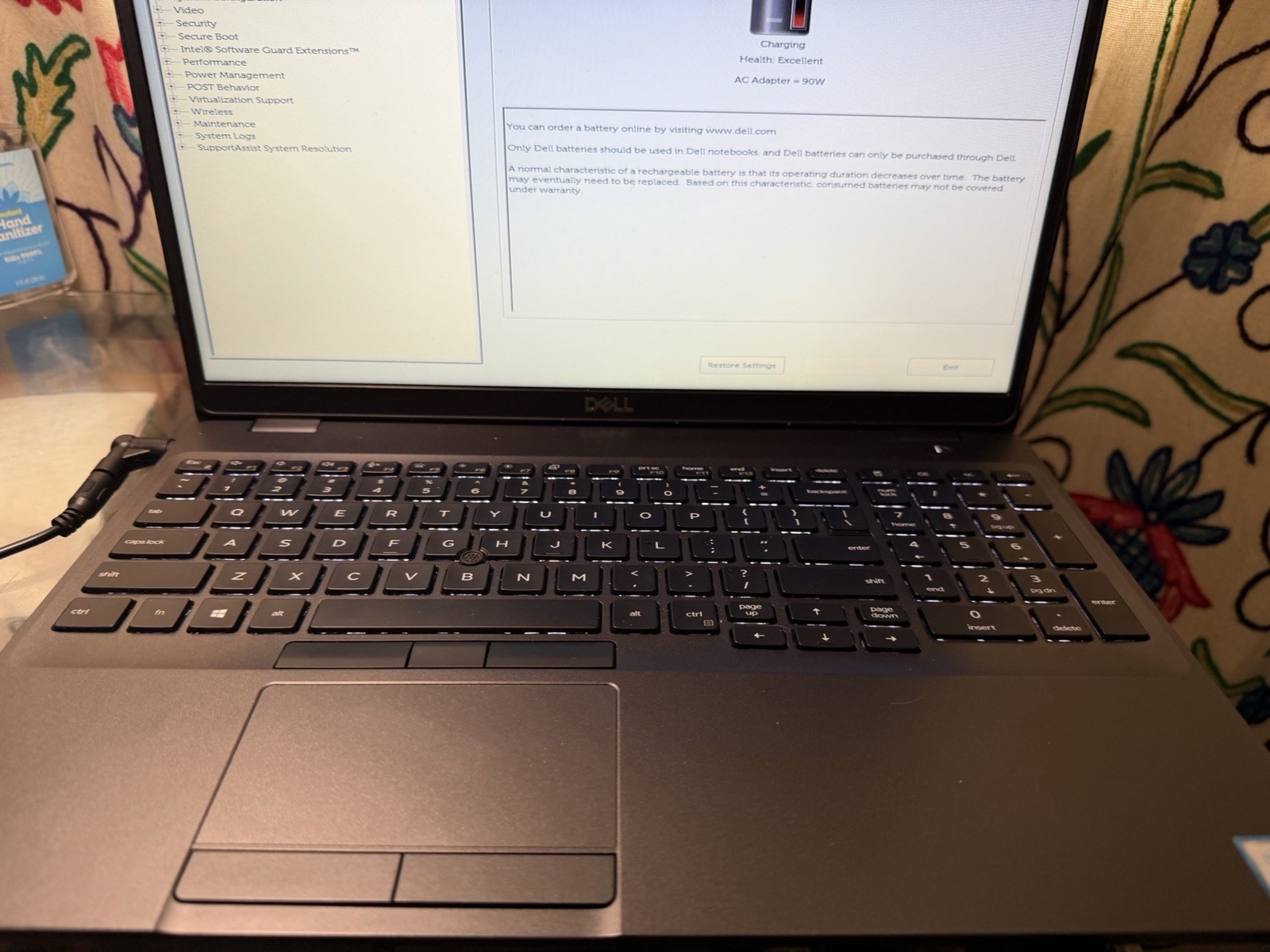 Dell Latitude 5500 15″Laptop – i7-8665U,8 GB RAM , NO SSD )excellent 🔋