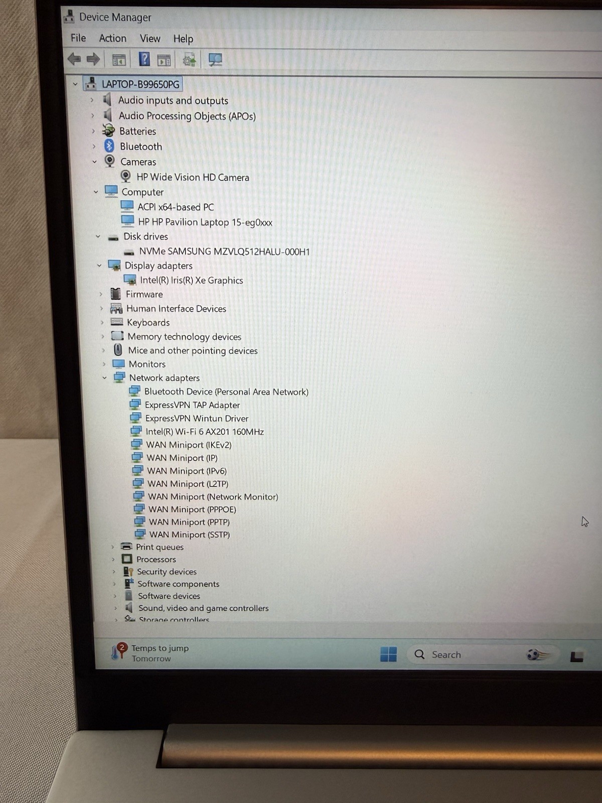HP Pavilion 15-eg0021nr 15.6”Intel i7-1165G7 2.8GHz 16GB RAM 512GB NMVe Win11Pro