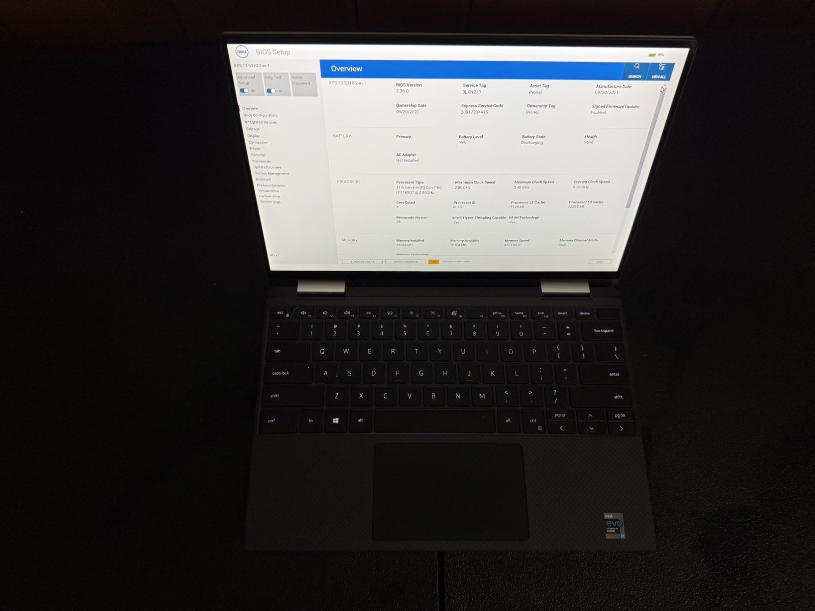 Dell XPS 13 9310 2-in1, i7-1270P, 16GB, 512GB, Win 11 Pro, Great, Touchscreen