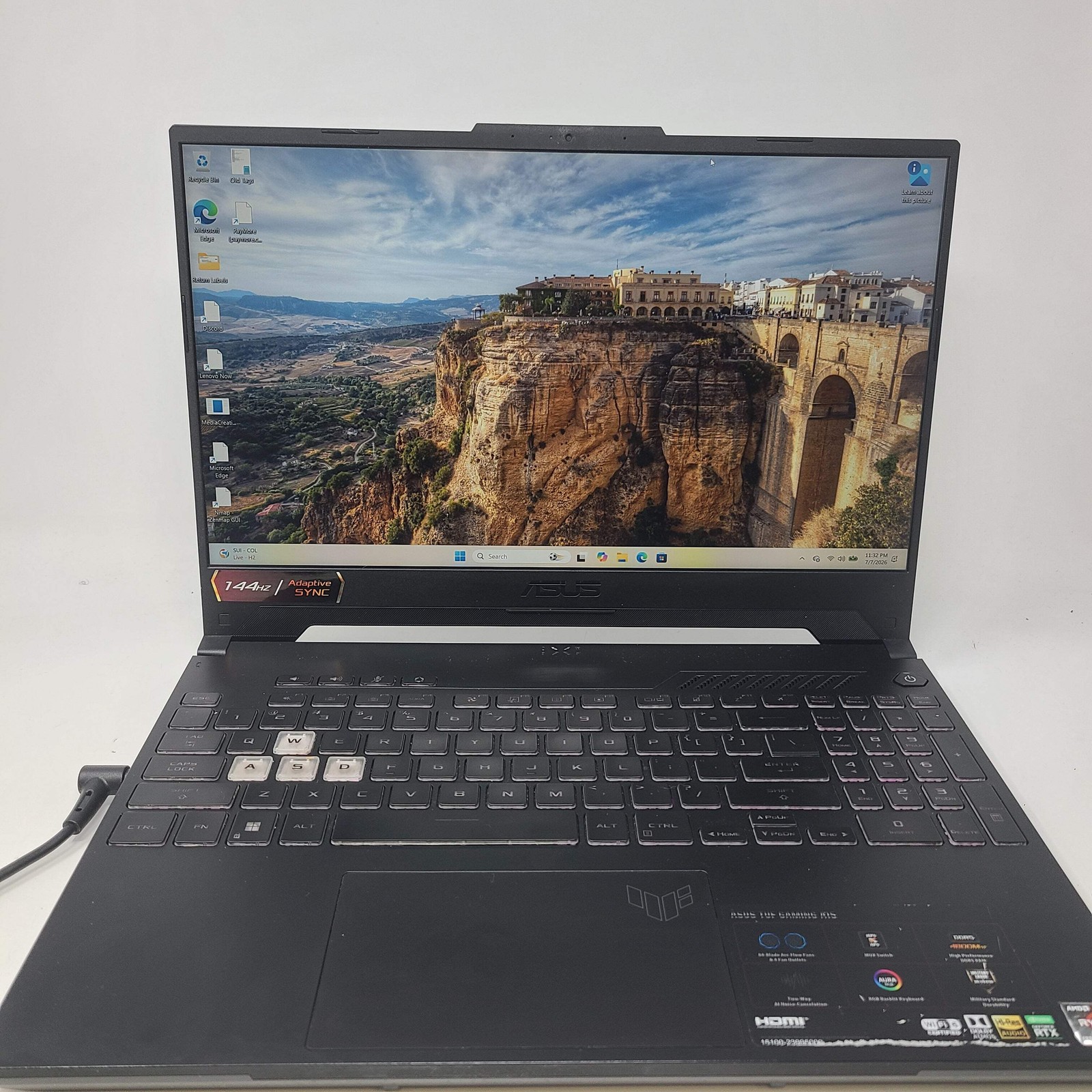 Asus TUF A15 FA507RE 15.6″ Ryzen 7 6800H 3.2GHz 8GB RAM 512GB SSD GeForce RTX