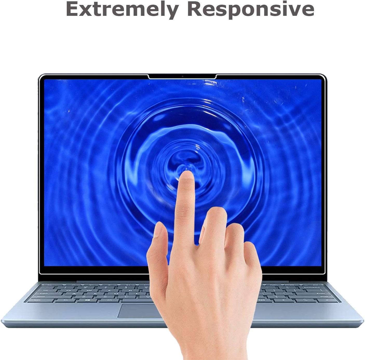 Glass Screen Protector for Surface Laptop Go – 12.4″, Tempered Glass, 9H Hardnes