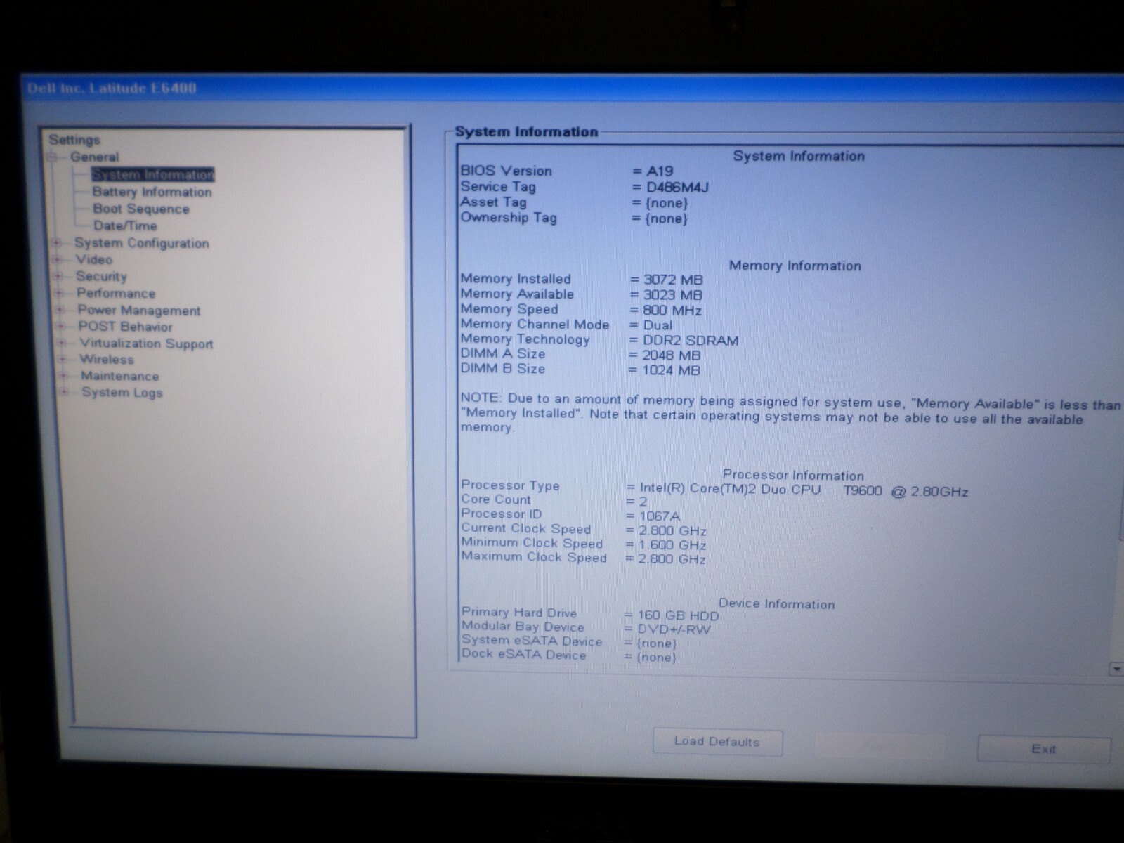 Dell Latitude E6400 Laptop 14″ Intel Core2Duo 2.8GHz 3GB RAM 160GB Windows 10