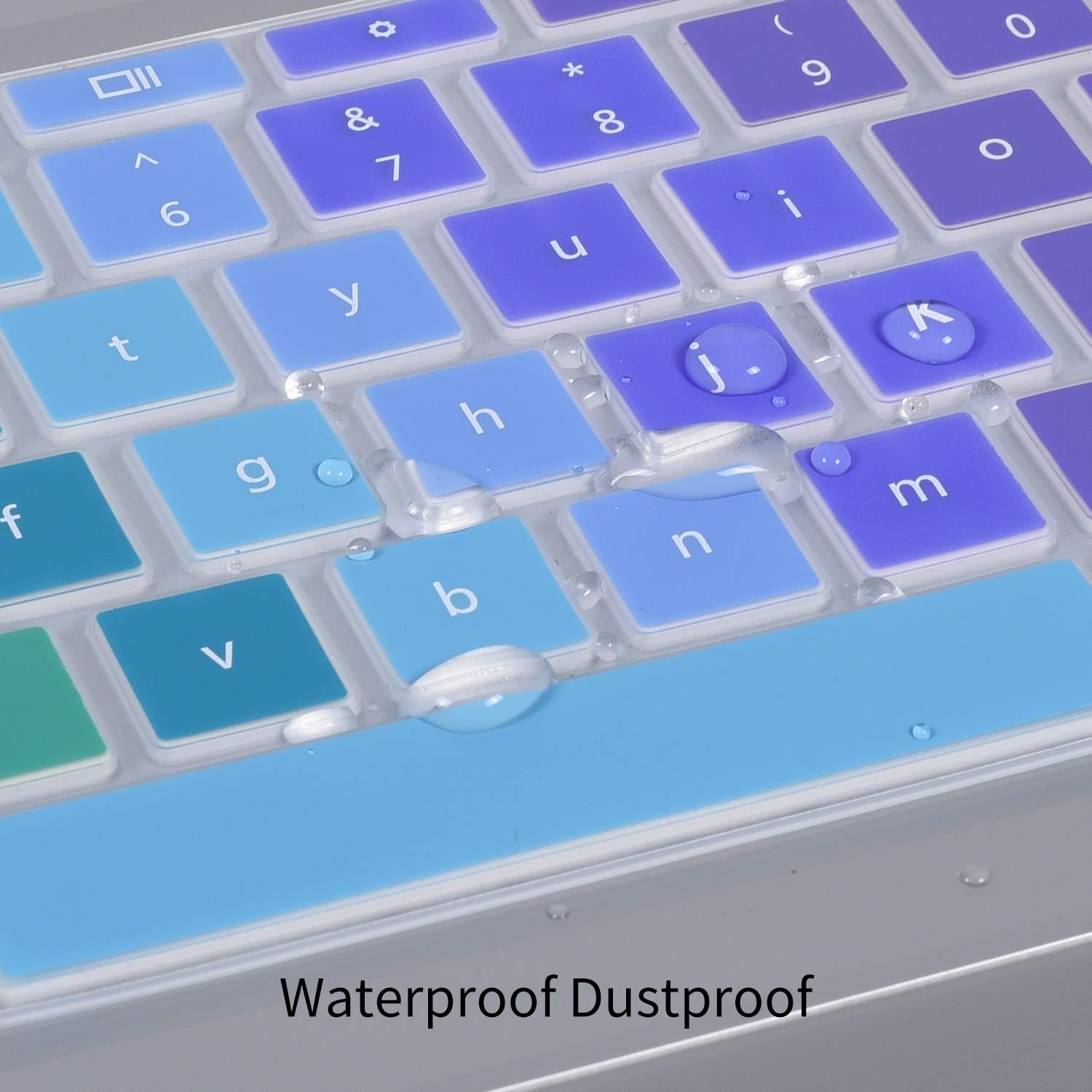 Colorful Keyboard Cover for HP 14 inch Chromebook 14a-na0226nr 14-db0020nr / Chr