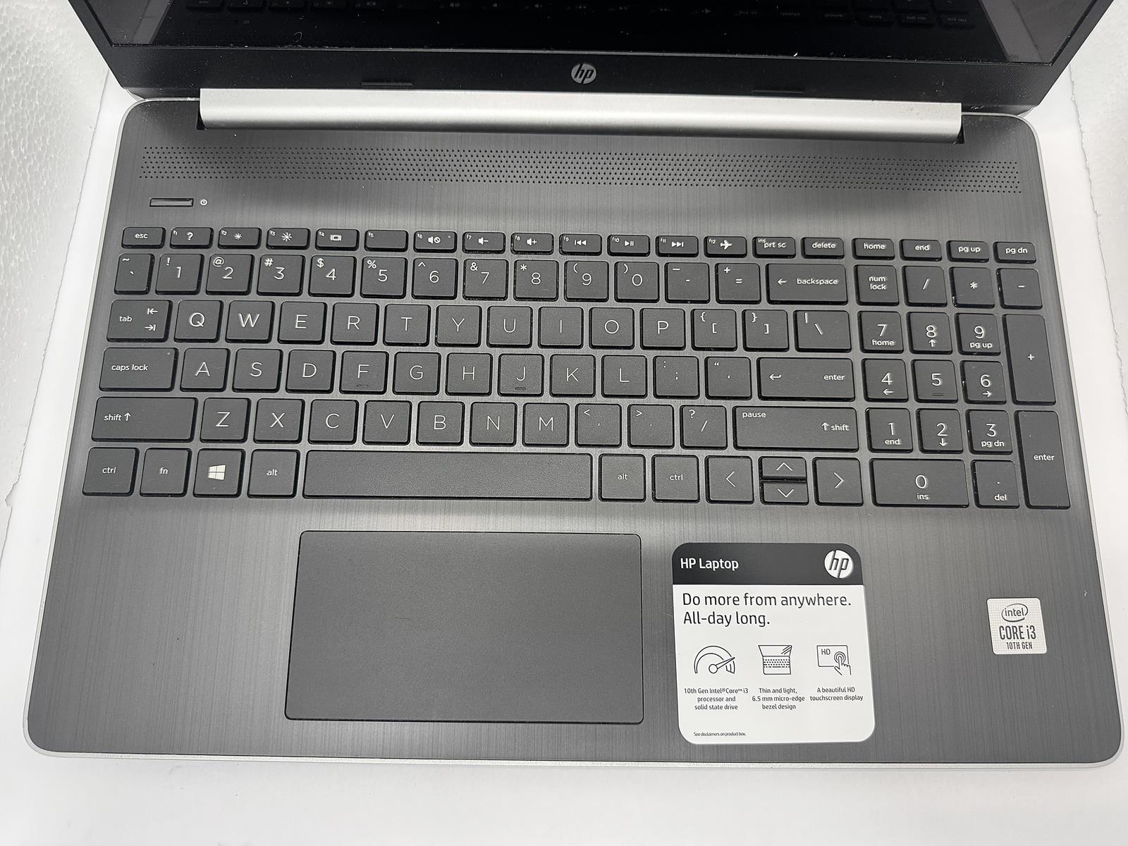 HP 15-dy1xxx PC Laptop, Intel Core i3-1005G1 CPU @ 1.20GHz, 8GB RAM