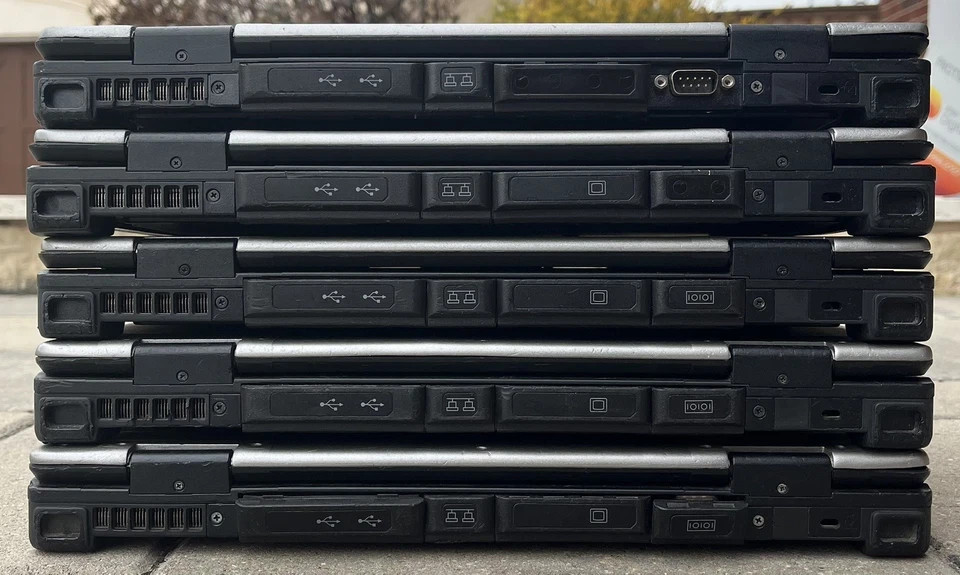 Lot of 5 Getac S410 Rugged Laptop As Is Core i5-6300U @2.40GHz 4GB Touch 4G