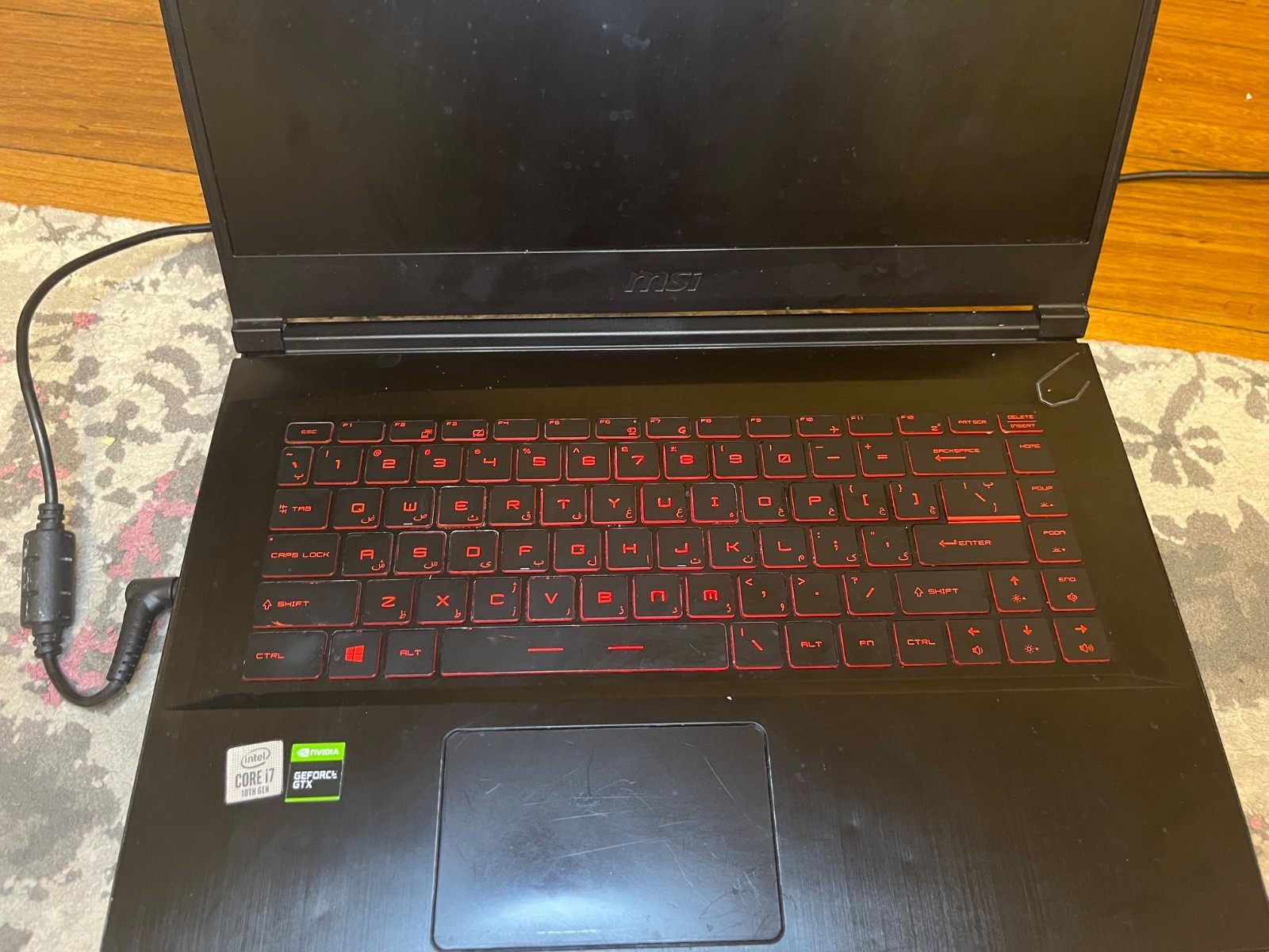 msi gf65 thin 1660ti 16gb ddr4 i7-10700K. Screen not working.SSD removed