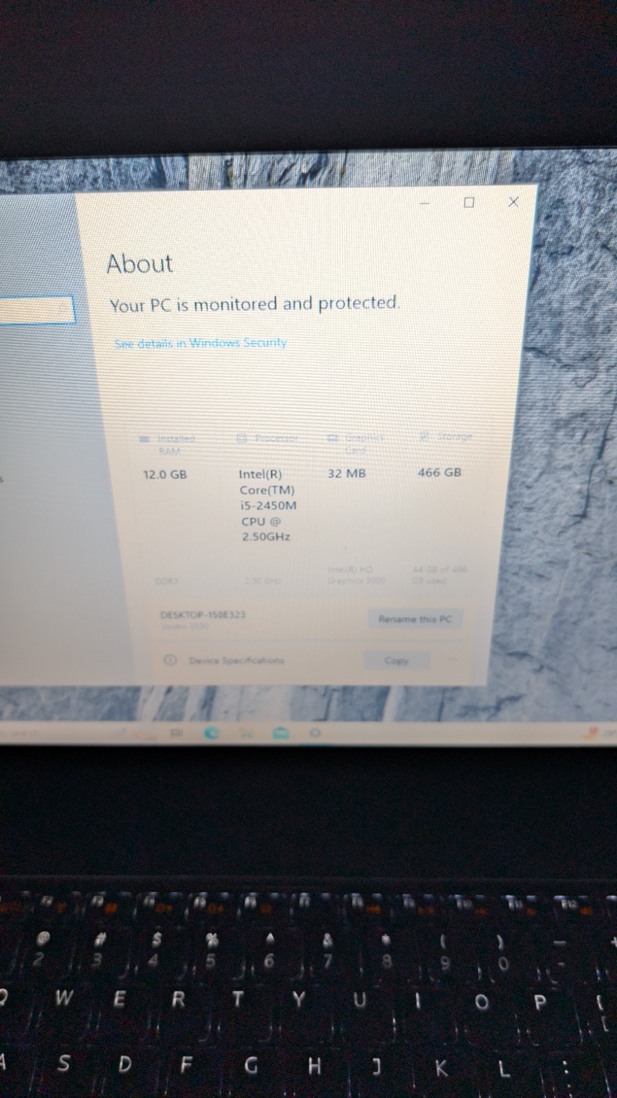 Dell Vostro 3550, I5-2450M 2.5GHz, 12GB RAM, 500GB HDD, Windows 10 Home Fast