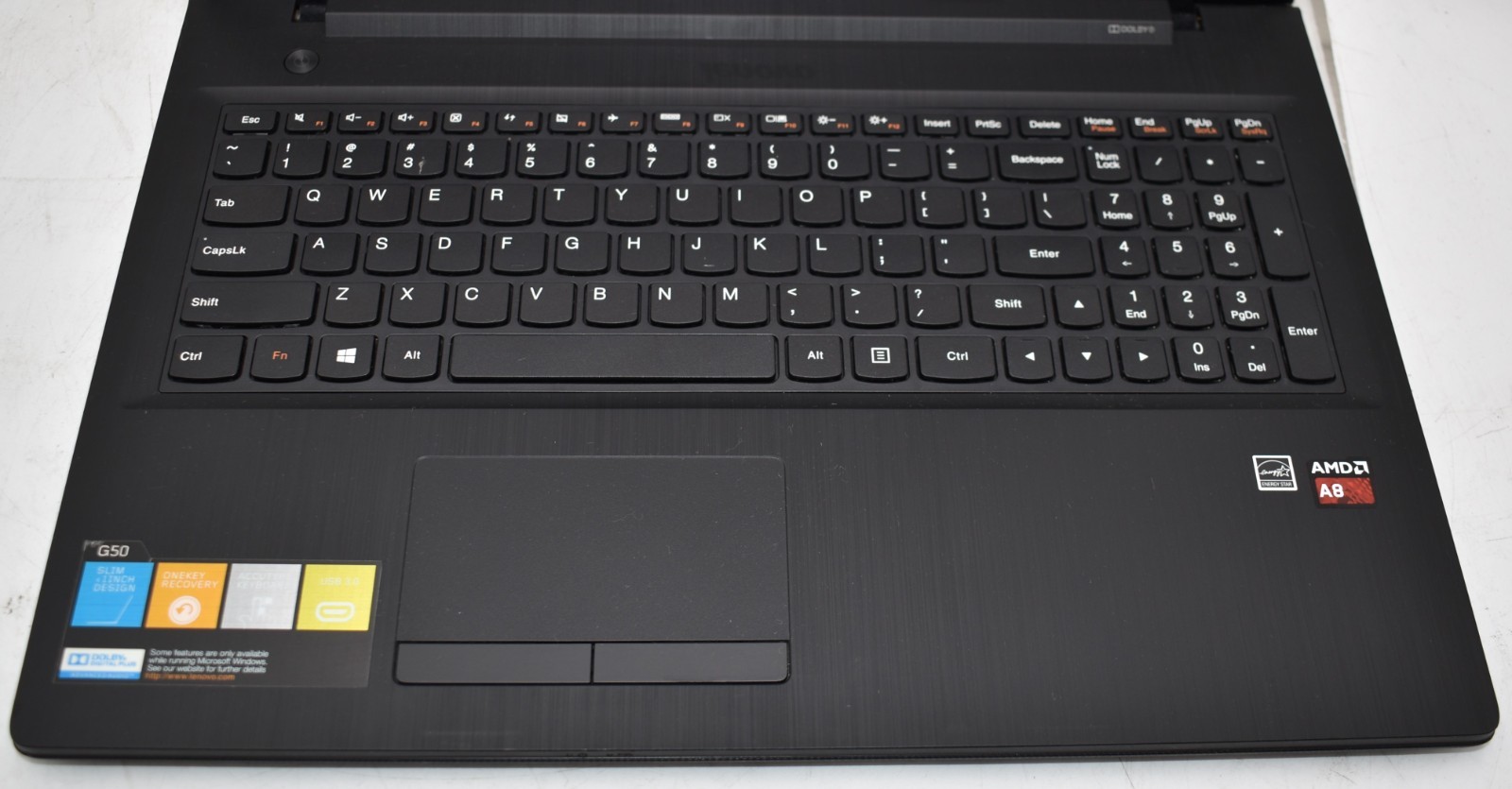 15.6″ Lenovo G50-45 80E3 Laptop AMD A8-6410 2.00GHz 6GB RAM 128GB SSD Win 10 Pro