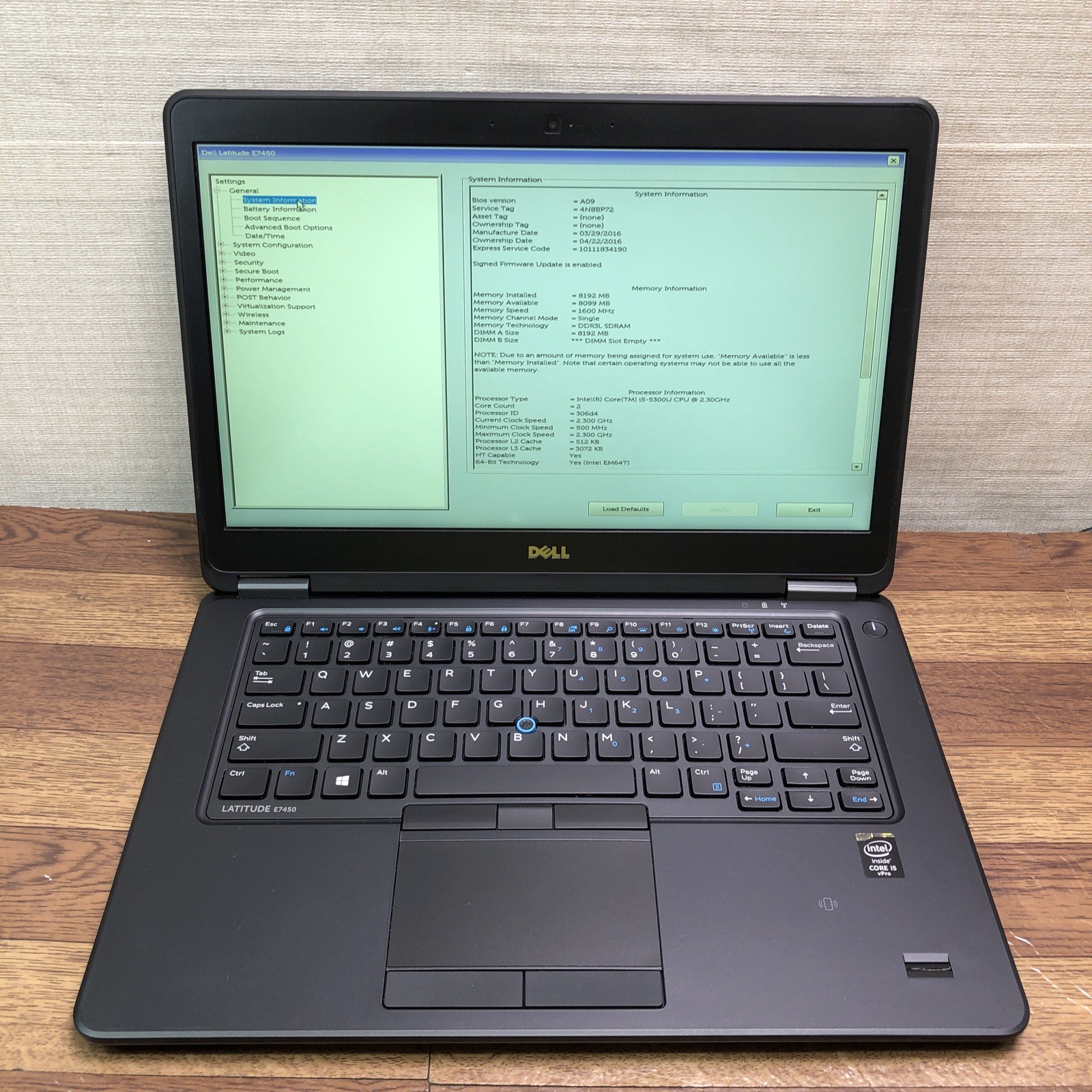 Dell Latitude E7450 14” Core i5-5300U 2.30GHz 256GB SSD 8GB RAM DDR3 – No OS