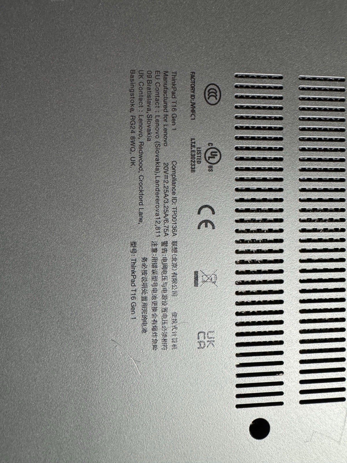 Lenovo Thinkpad T16 Gen 1, 8GB RAM, 256GB SSD, Windows 11