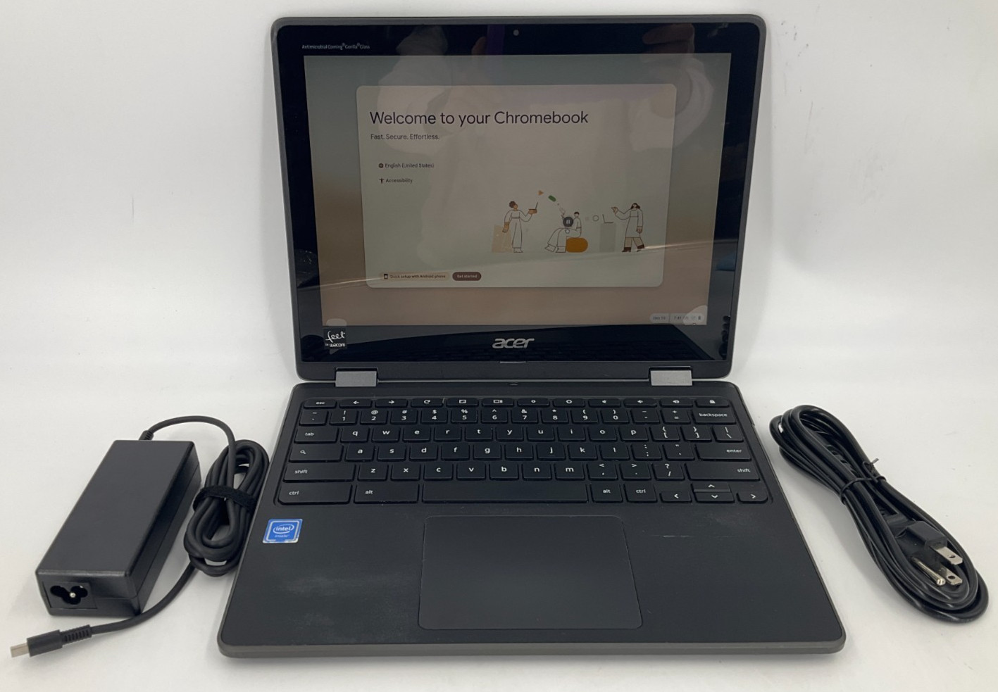Acer Chromebook Spin 512 R851TN-C9DD Flip N4100 4GB/32GB 12″T NX.H99AA.002 READ
