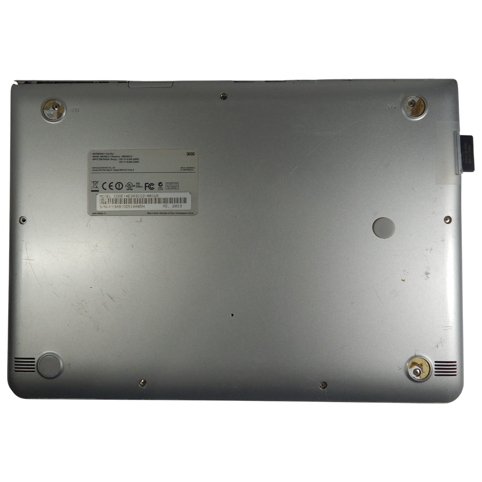 Samsung Chromebook Series 3 (XE303C12-A01US) Works, no AC adapter