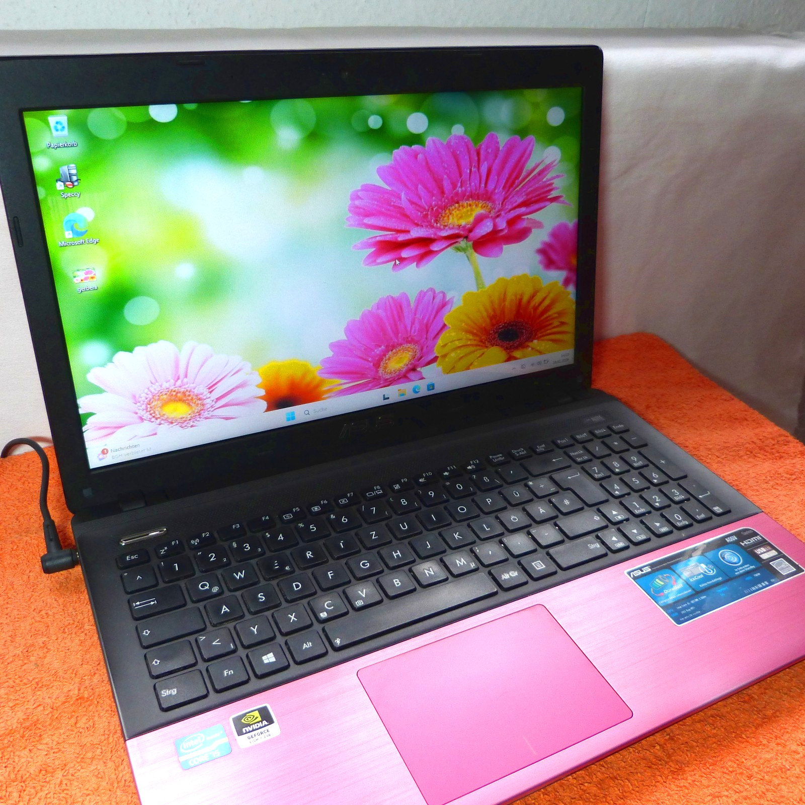 Asus K55 Pink Lady 15″ l 16GB RAM NEW l SSD Windows 11 l TURBO i5 GeForce