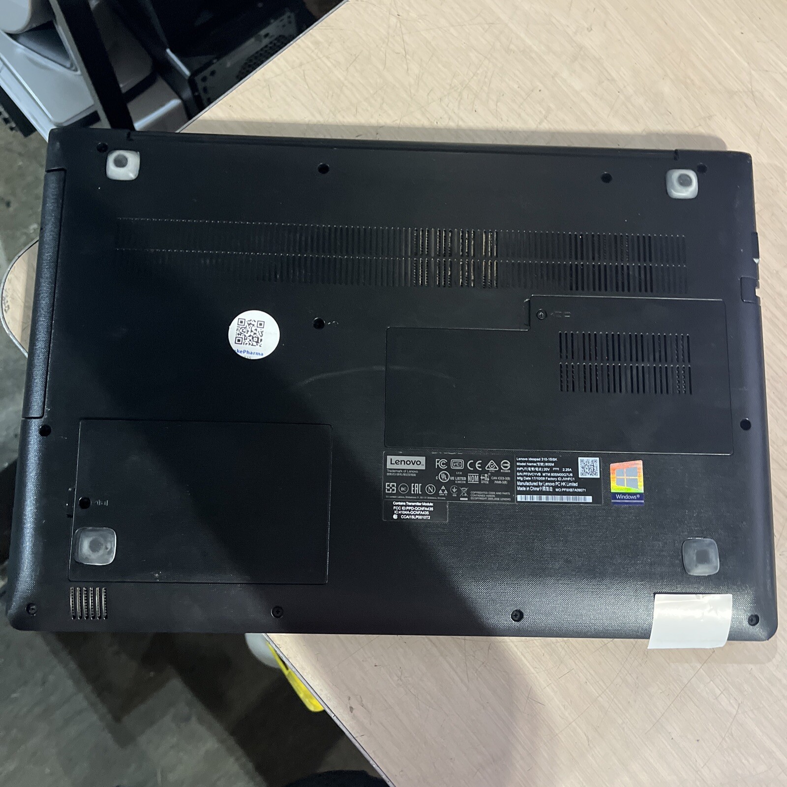 LENOVO IDEAPAD 310-15ISK I7 4GB RAM NO HD :