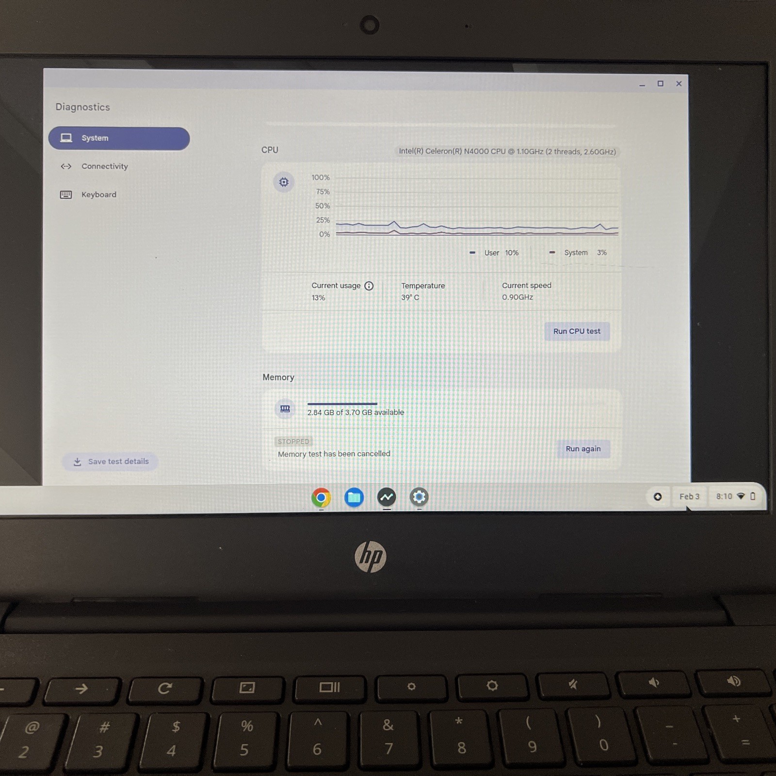 HP Chromebook 11 G7 EE (2GB SSD) Laptop And Charger Used Working Condition