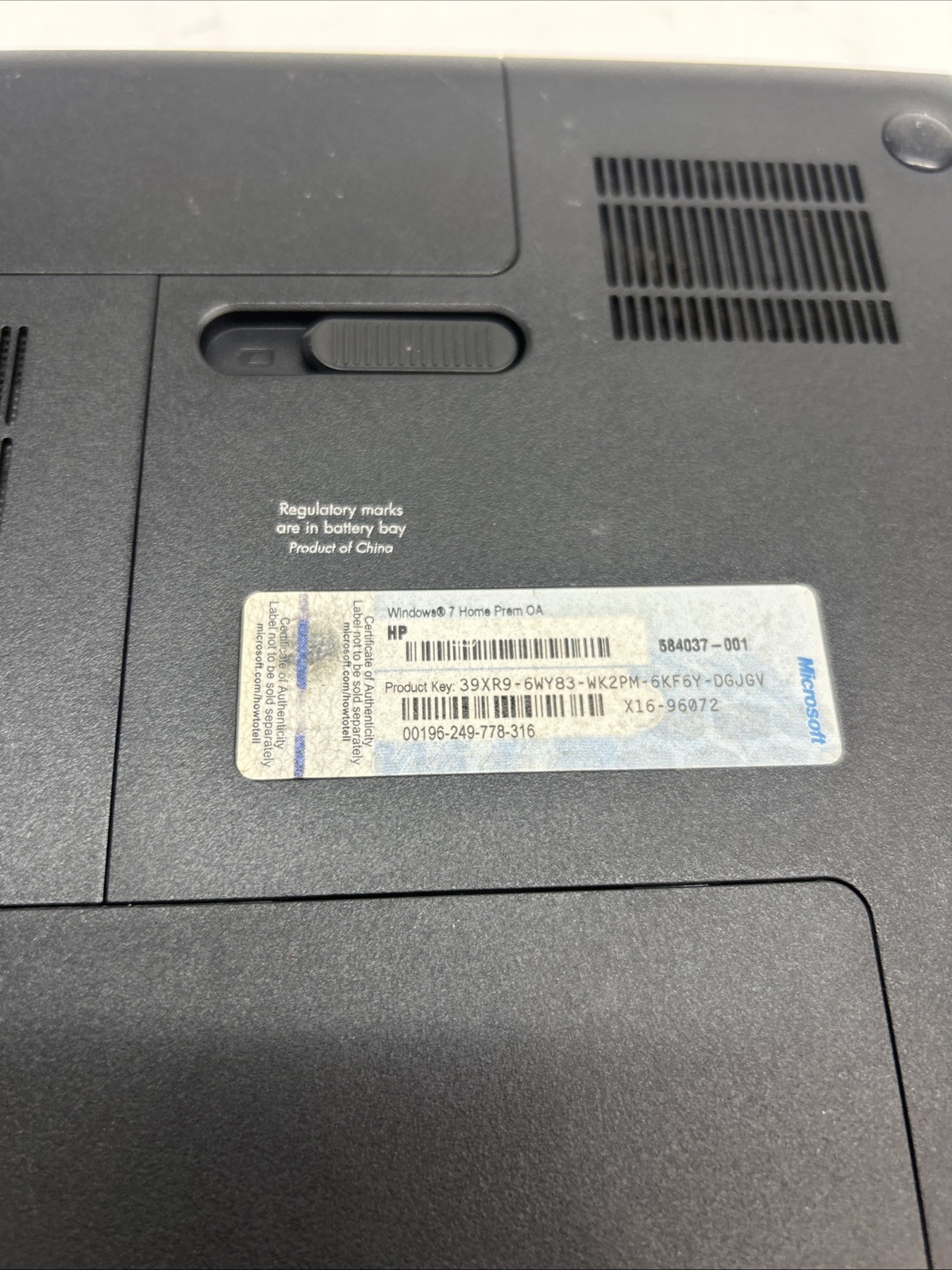 Compaq Presario CQ57 Laptop Intel Celeron Cq57-439wm 161635