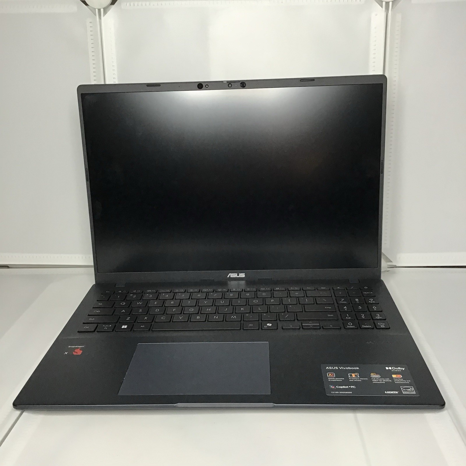 ASUS 16″ Vivobook 16 Snapdragon X1 Windows 11 16GB/512GB Laptop X1607Q FORPARTS