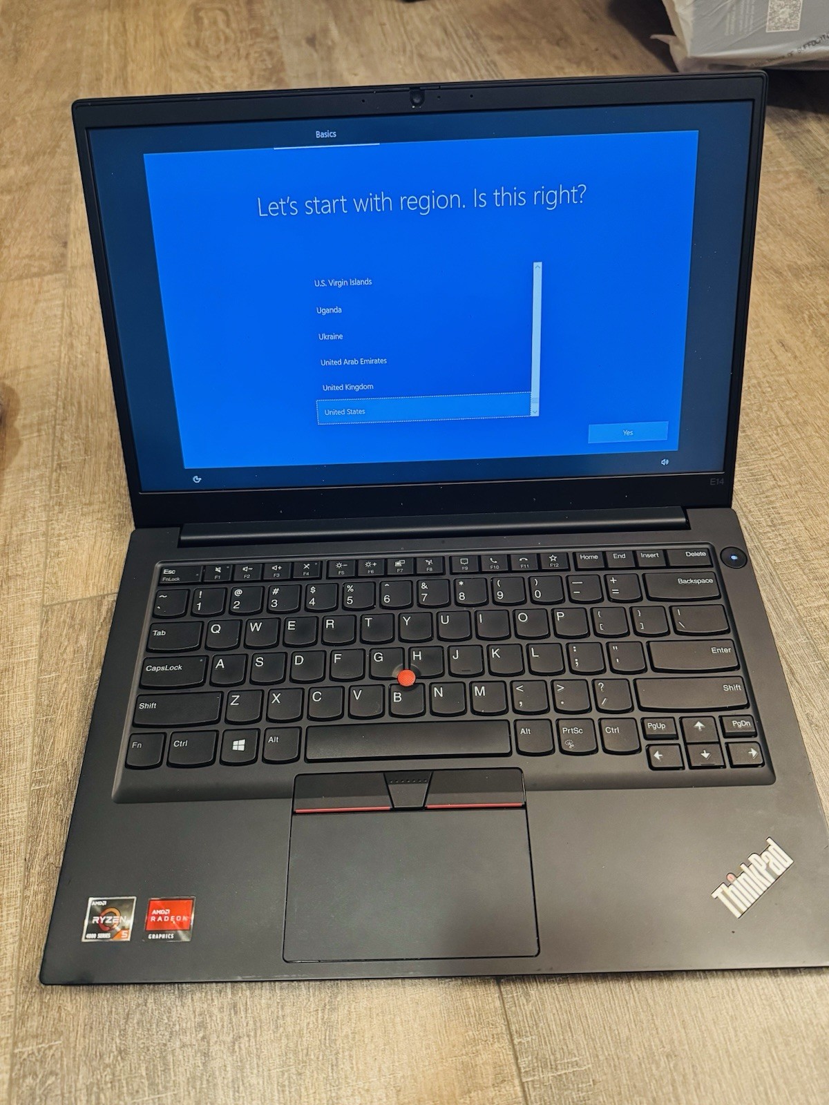 Lenovo Thinkpad E14 Gen 2 Laptop 14″ AMD Ryzen 5 4600U 8GB 256GB SSDWin 10 Pro
