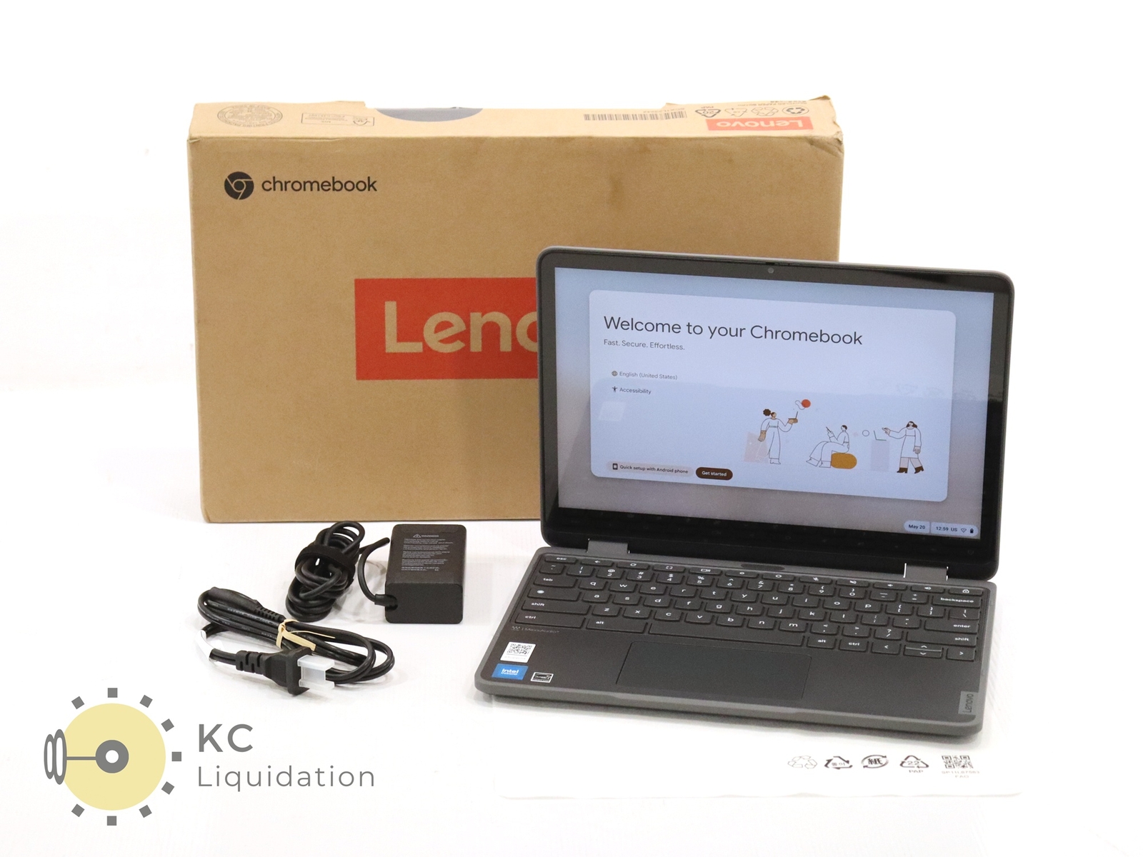 Lenovo 500e Yoga Chromebook Gen 4 12.2″ WUXGA Touch 2-in-1 N100 4GB 32GB eMMC