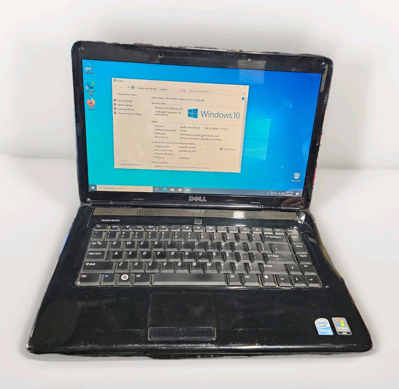 Dell Inspiron 1545 Intel Laptop Pentium Dual-Core T4400 2.2GHz 3GB RAM 160Gb HD