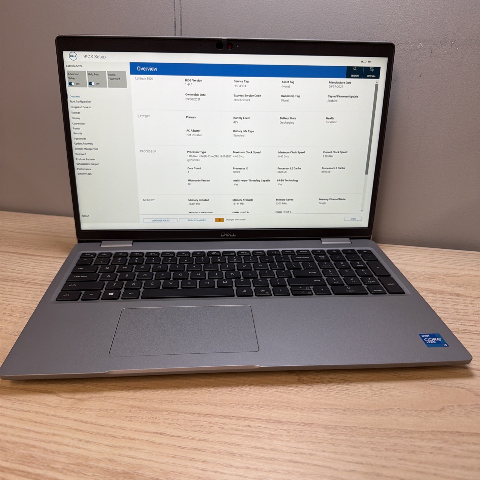 Dell Latitude 5520 i5-1145G7 16GB 512GB SSD 15″ FHD Win11 Fair