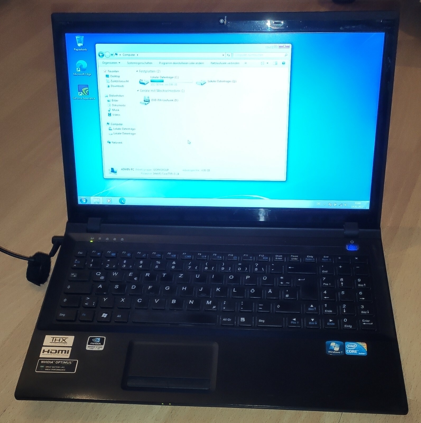 Wortmann Terra Mobile 1547 Laptop | Intel i3, 4GB Ram, 150GB HDD, Windows 7 HB