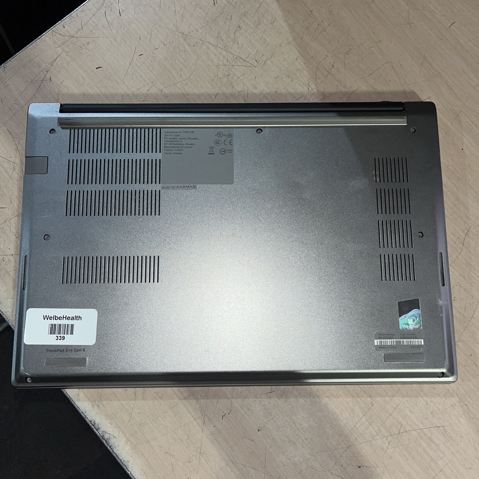 LENOVO THINKPAD E14 GEN 4 INTEL AMD RYZEN 5500 SERIES 8GB RAM NO HD