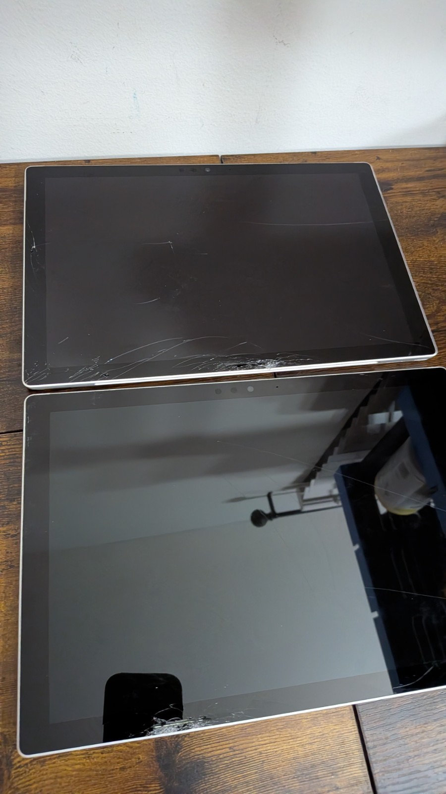 Broken Microsoft Surface Pro 5 1796 8GB RAM 256GB SSD Screen Crack Lot Of 2!